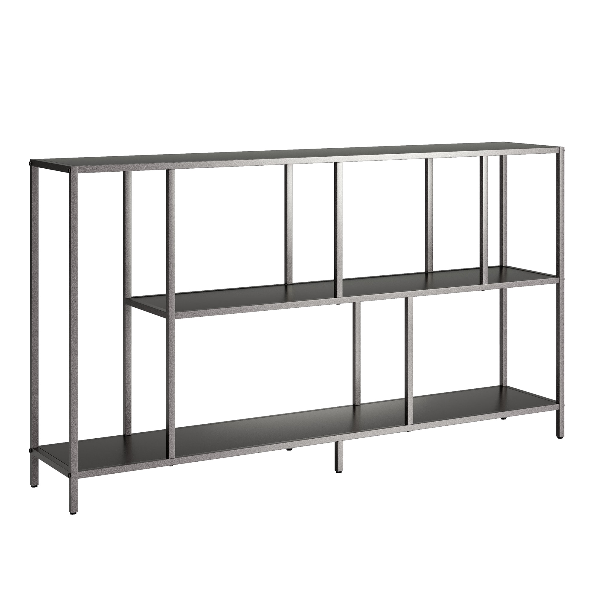 Hailey Home AT0915 Winthrop 52-in Wide Rectangular Console Table in Gunmetal Gray