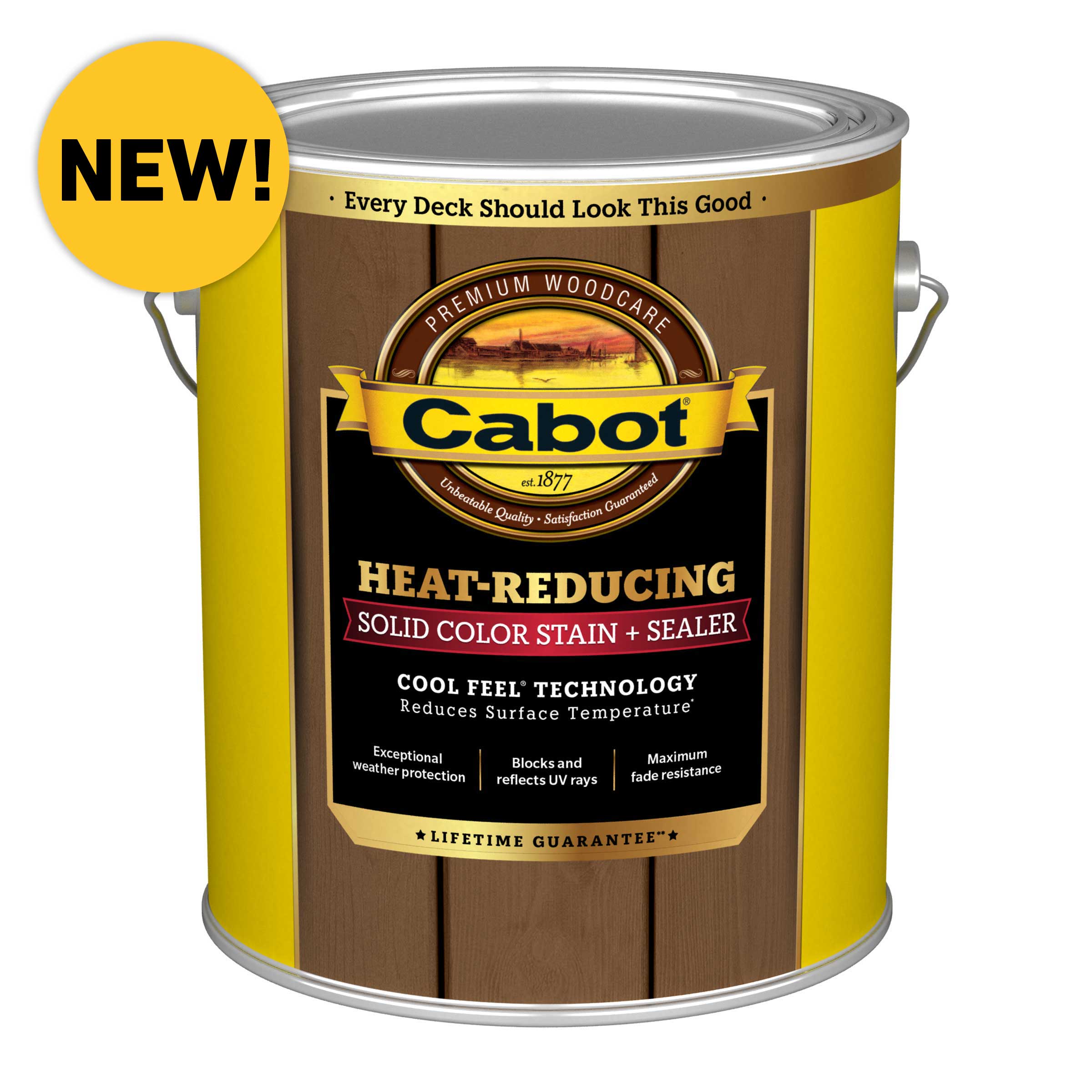 Cabot Heat-Reducing Pre-tinted Equestrian Brown Solid Exterior Wood ...