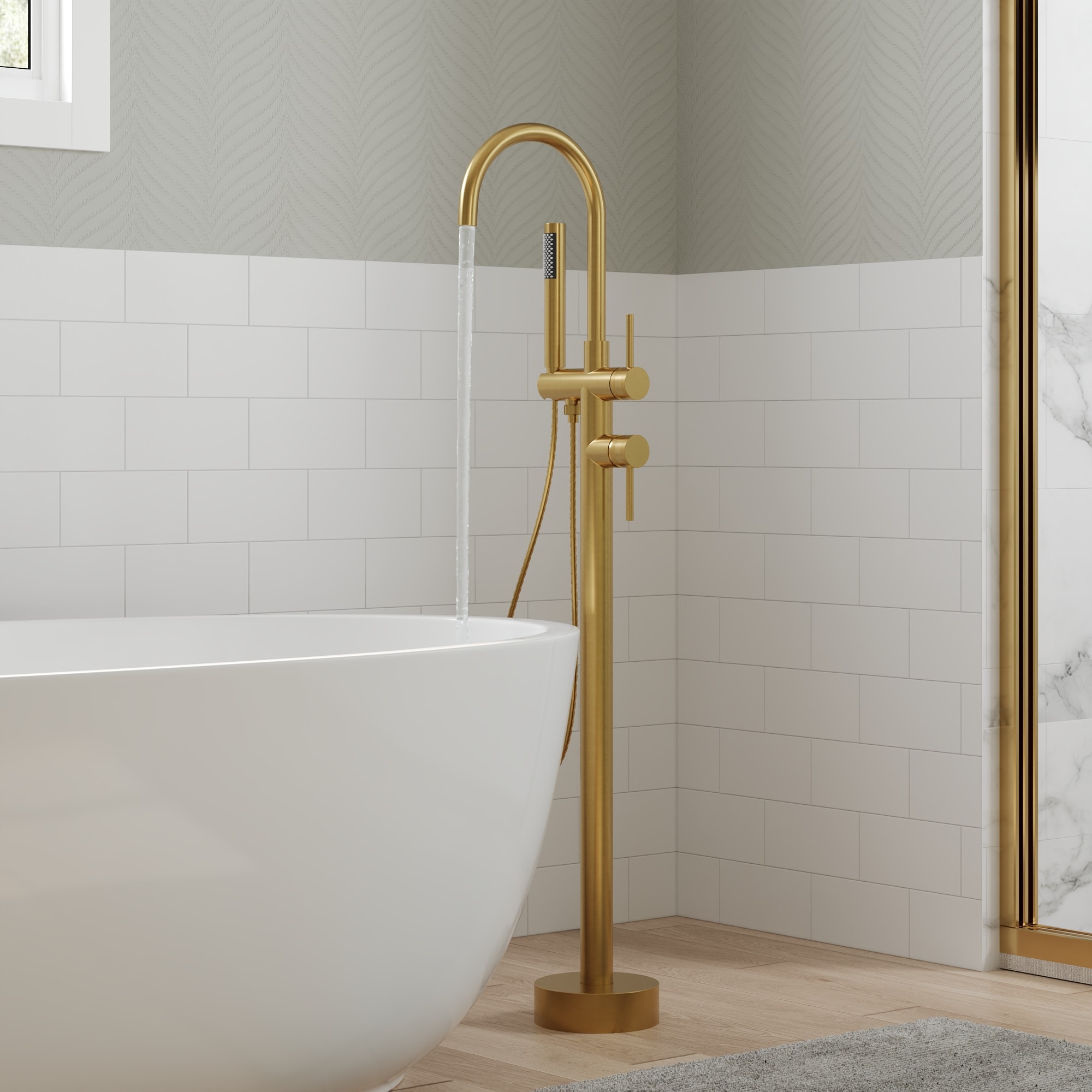 GRANDJOY SGF10GJ-93BG Roman-Tub-Faucets - View #2