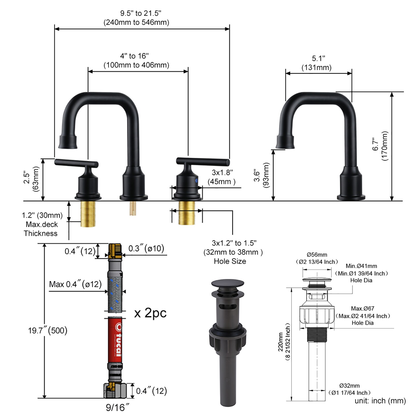 WOWOW 2320300B-LW Lavatory-Faucets - View #9