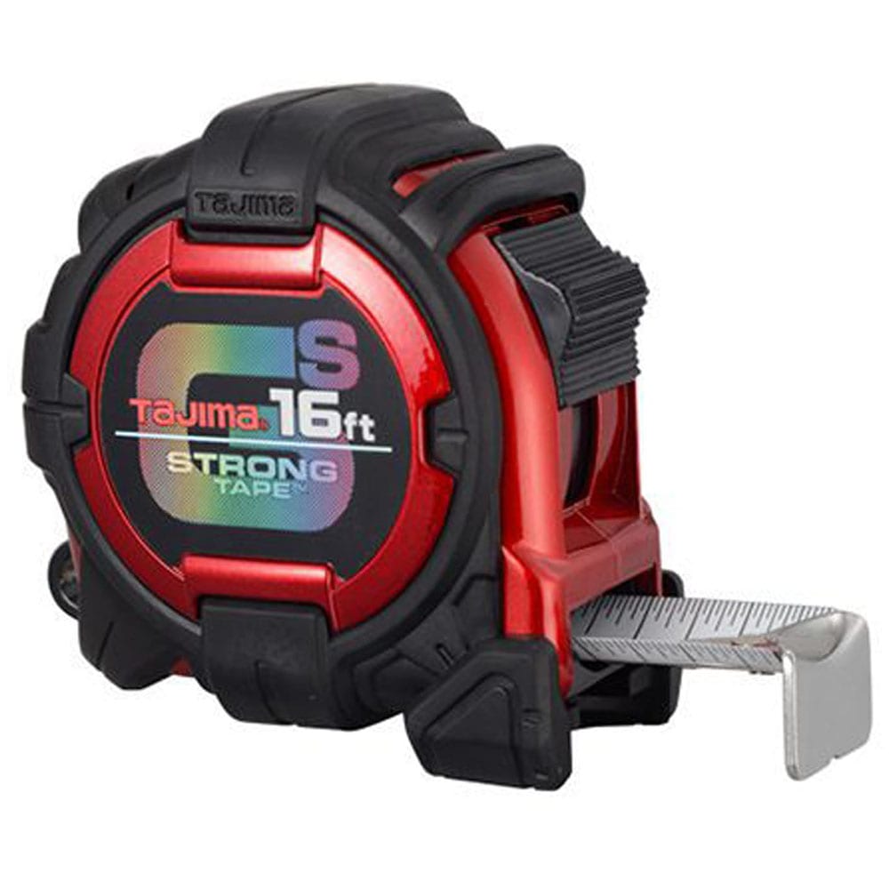 Tajima  Tape Measure 16 ft x 1 inch GS-Lock Measuring Tape with Shock Resistant Case and Acrylic Coated Blade GS-16BW