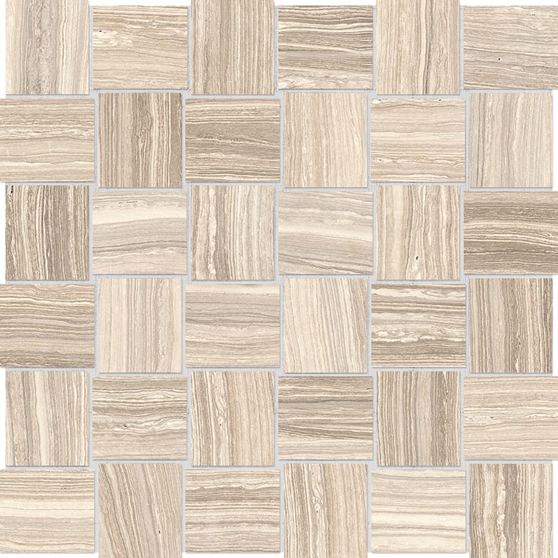 Satori 1001-0482-0 Eramosa Sand 12-in x 12-in Matte Porcelain Mosaic Floor and Wall Tile ( 1-sq ft Piece