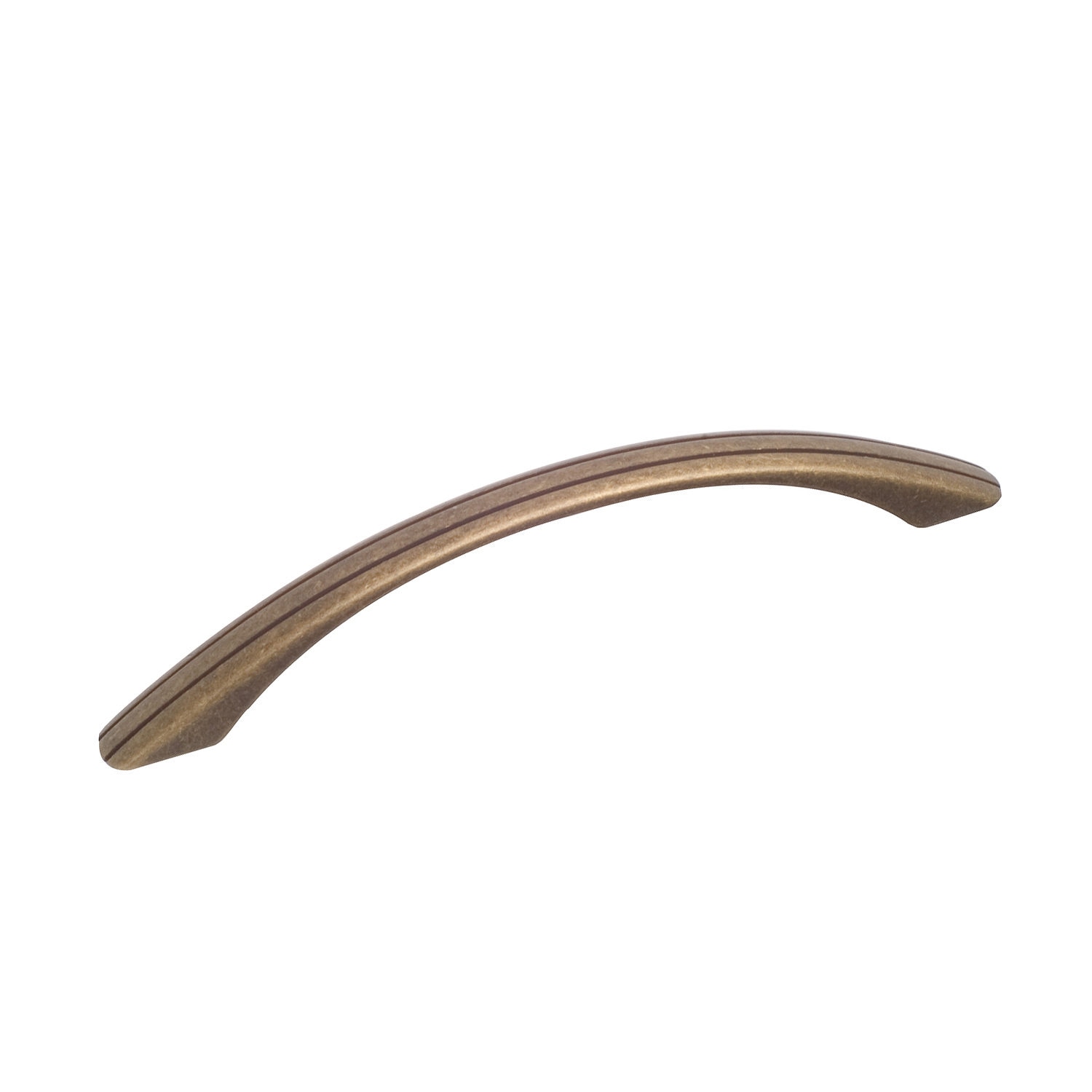 Richelieu BP391458BB Chaillot 5-1/16-in , 128mm Center to Center Burnished Brass Arch Handle