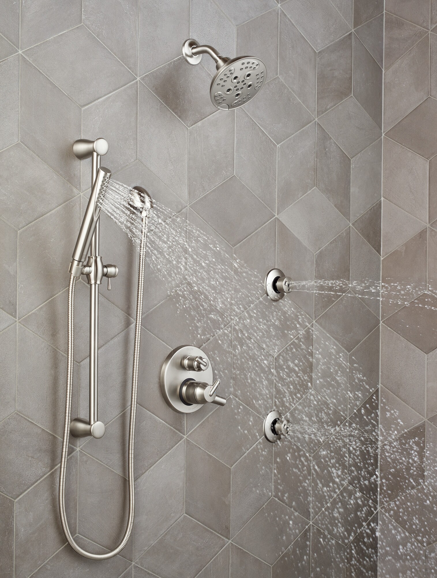Delta T27959-SS Bath-Shower-Facc - View #2