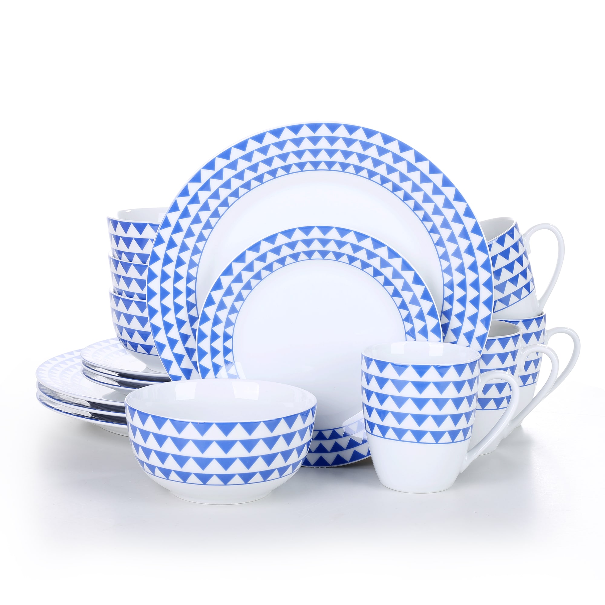 CASAINC MH-WES-16 16-Piece Multiple Colors/Finishes Porcelain Dinnerware