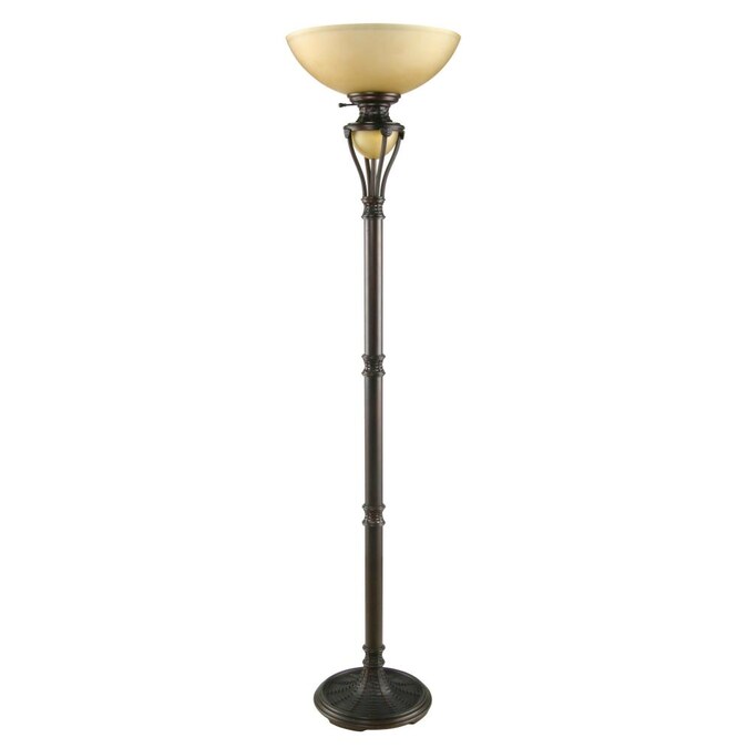 Aged Bronze Torchiere Floor Lamp, Torchiere Floor Lamp