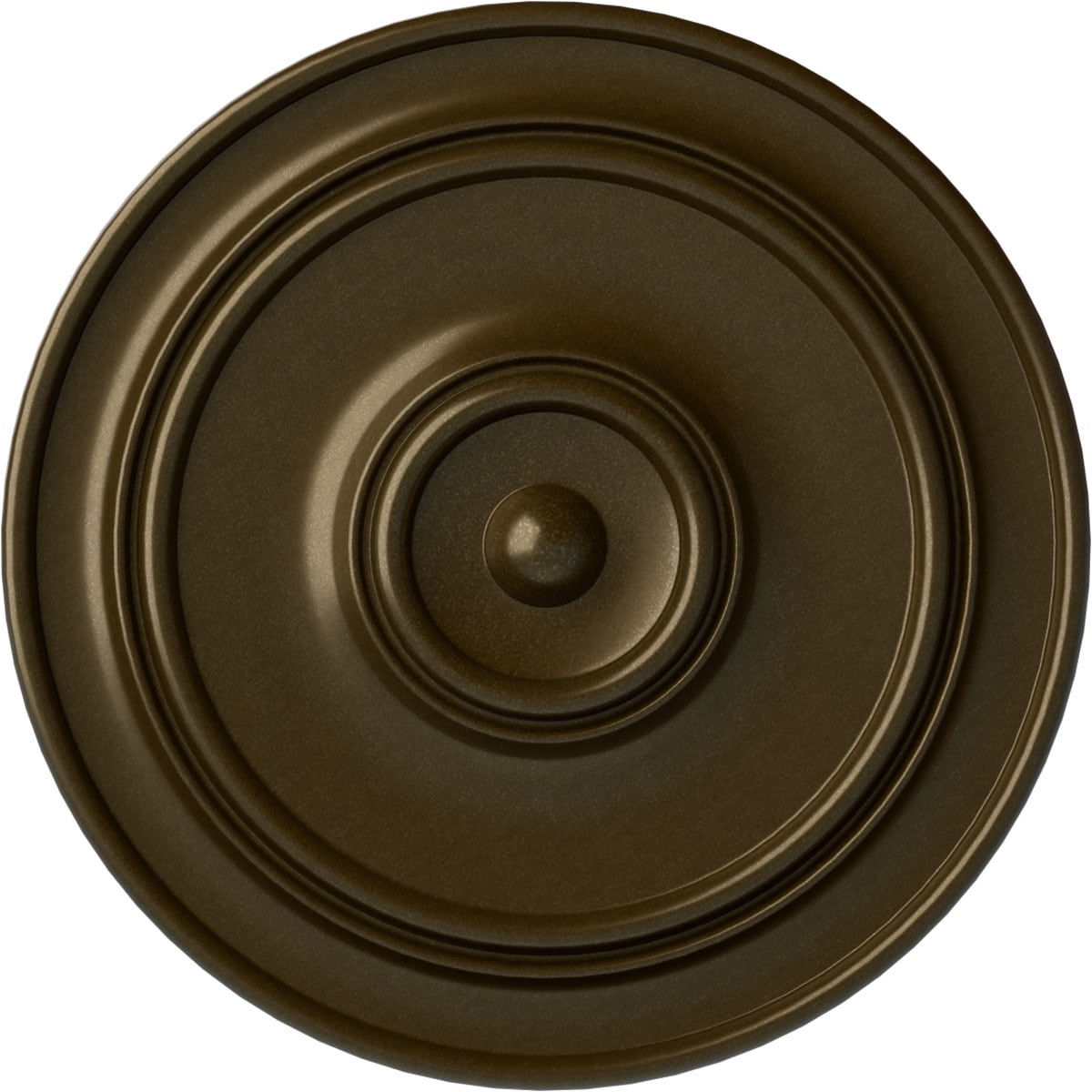 Ekena Millwork CM54TCLBRS Large Classic 57-in W x 57-in L Painted Brass Polyurethane Whole Ceiling Medallion