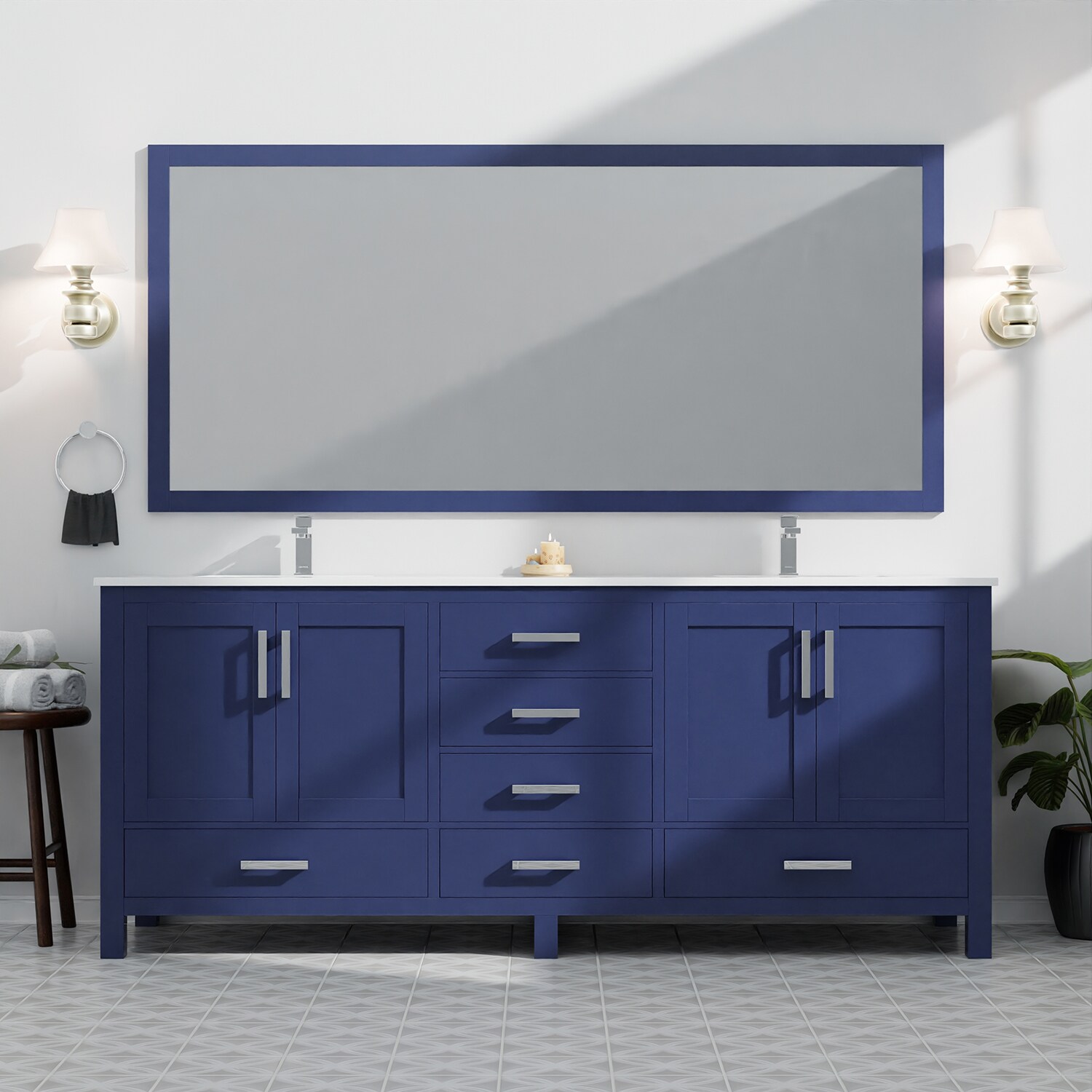 Lexora LJ342284DEWQM34F Bath-Vanity-Combo - View #15