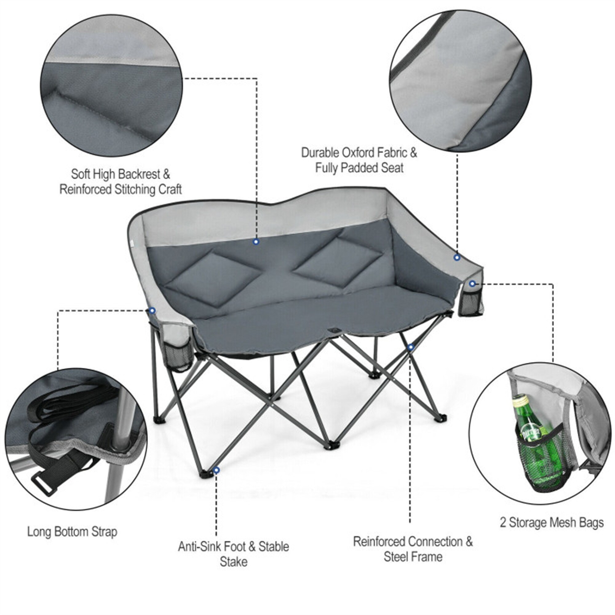 BABOOM BOM-70772GR-CO Beach-Camping-Chairs - View #7
