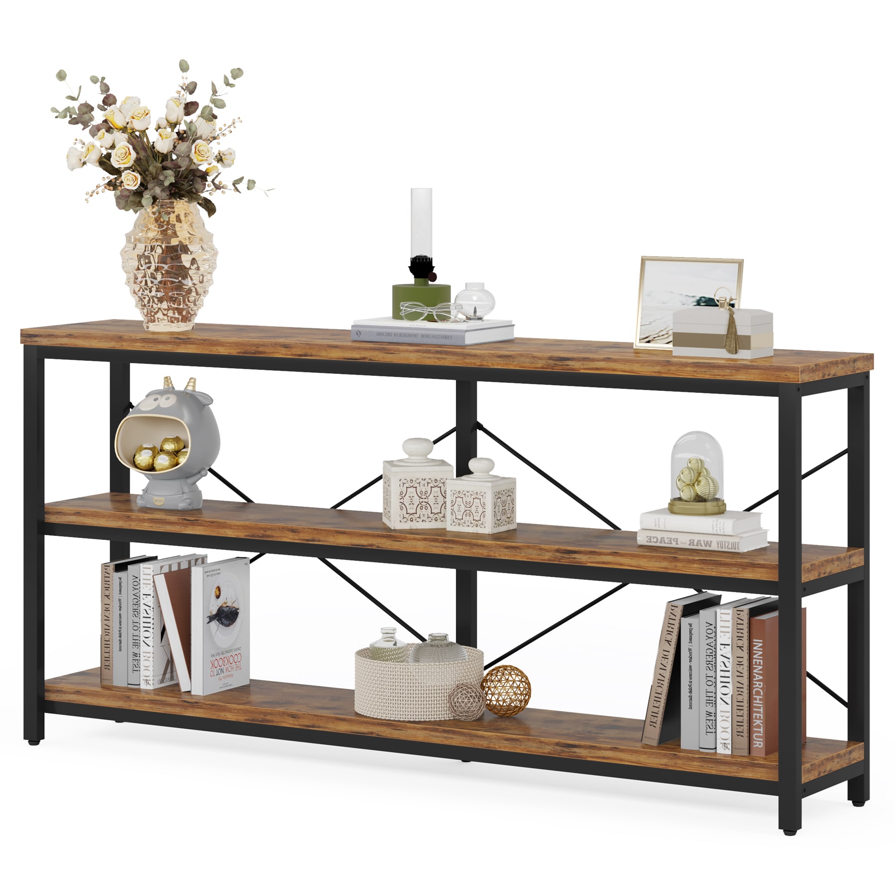 Tribesigns LWFD-U0119 Console table Farmhouse Finished Console table