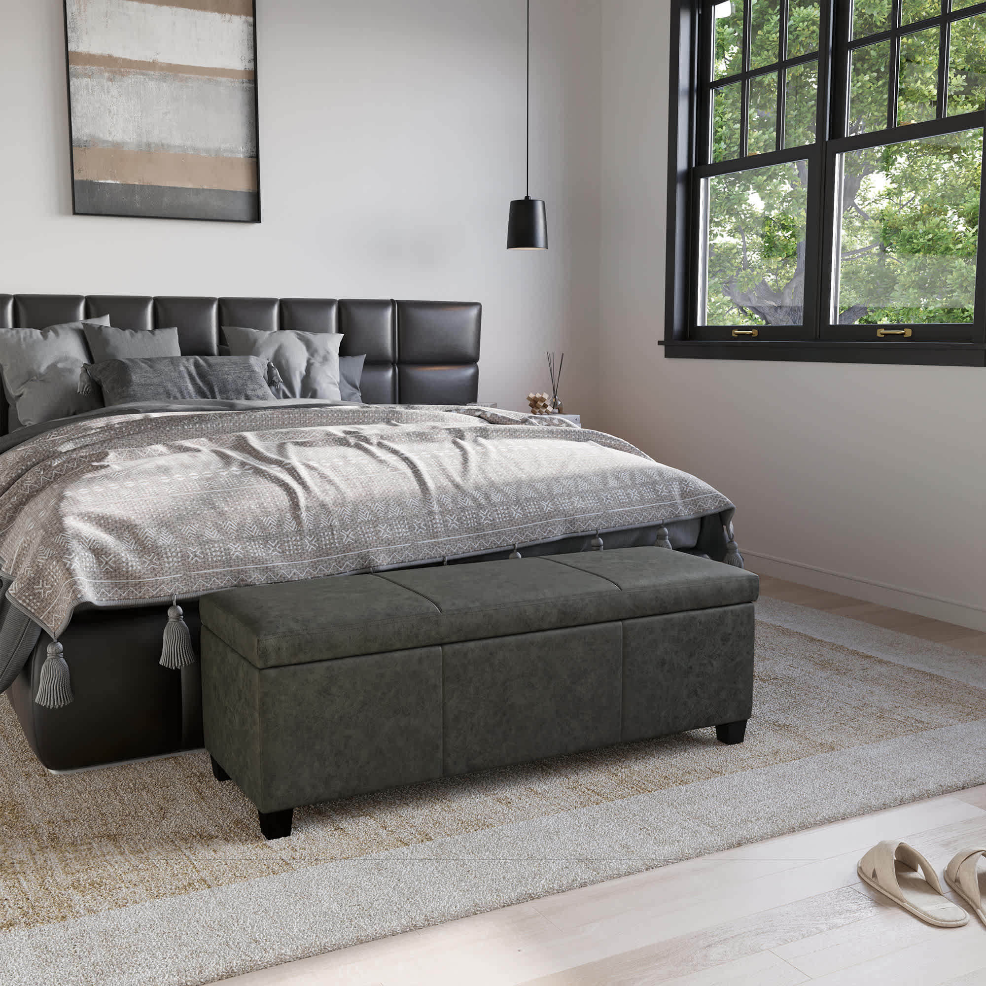 Belleze 014-HG-31901-RG Indoor-Ottomans - View #6