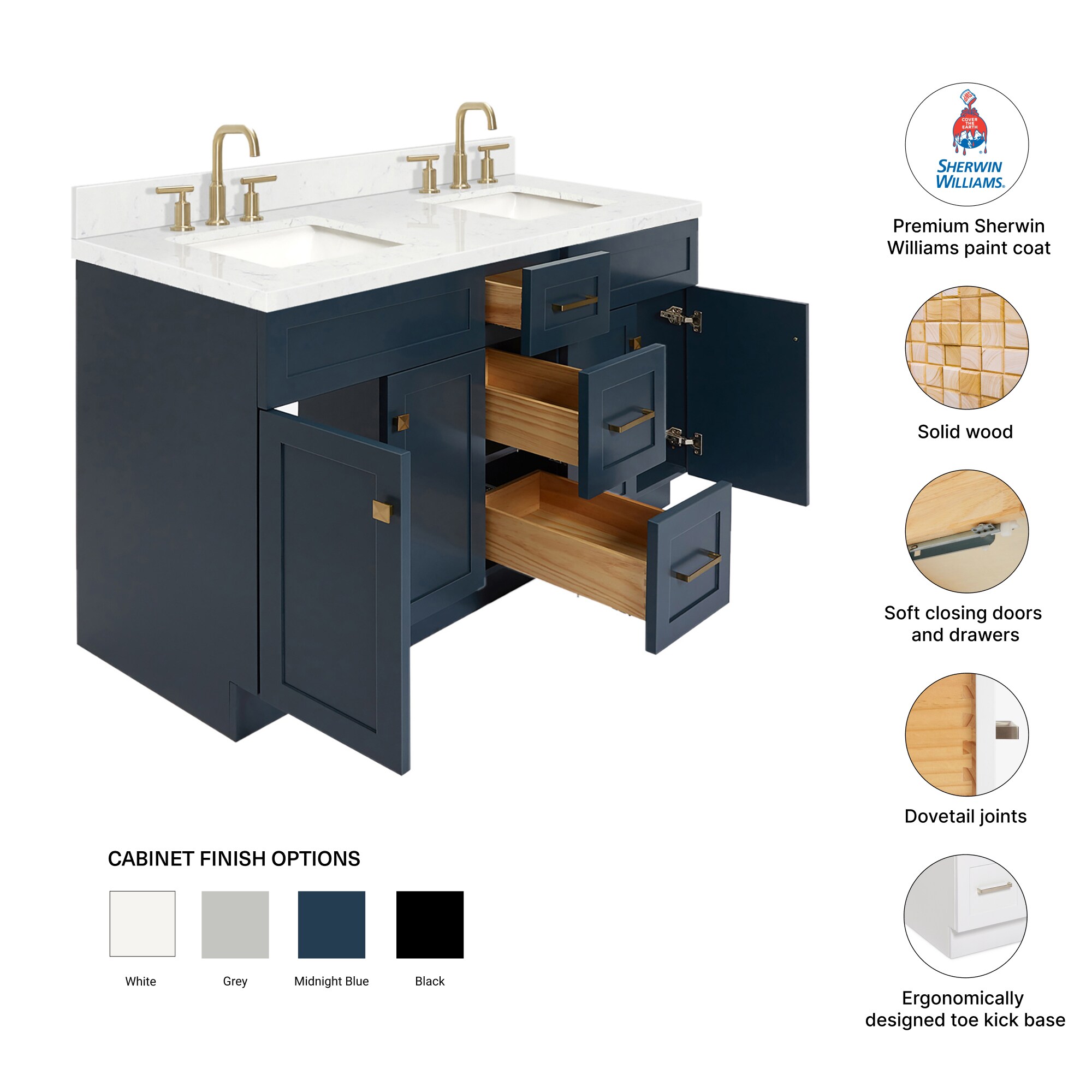 ARIEL F060DCQRVOMNB Bath-Vanity-Combo - View #4