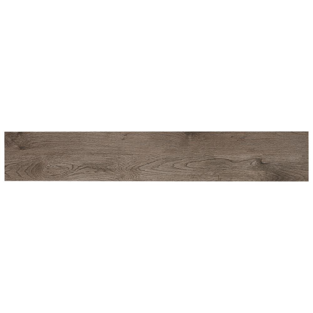 Mohawk ForeverStyle Smoke Wood 6-in x 36-in Matte Porcelain Wood Look ...