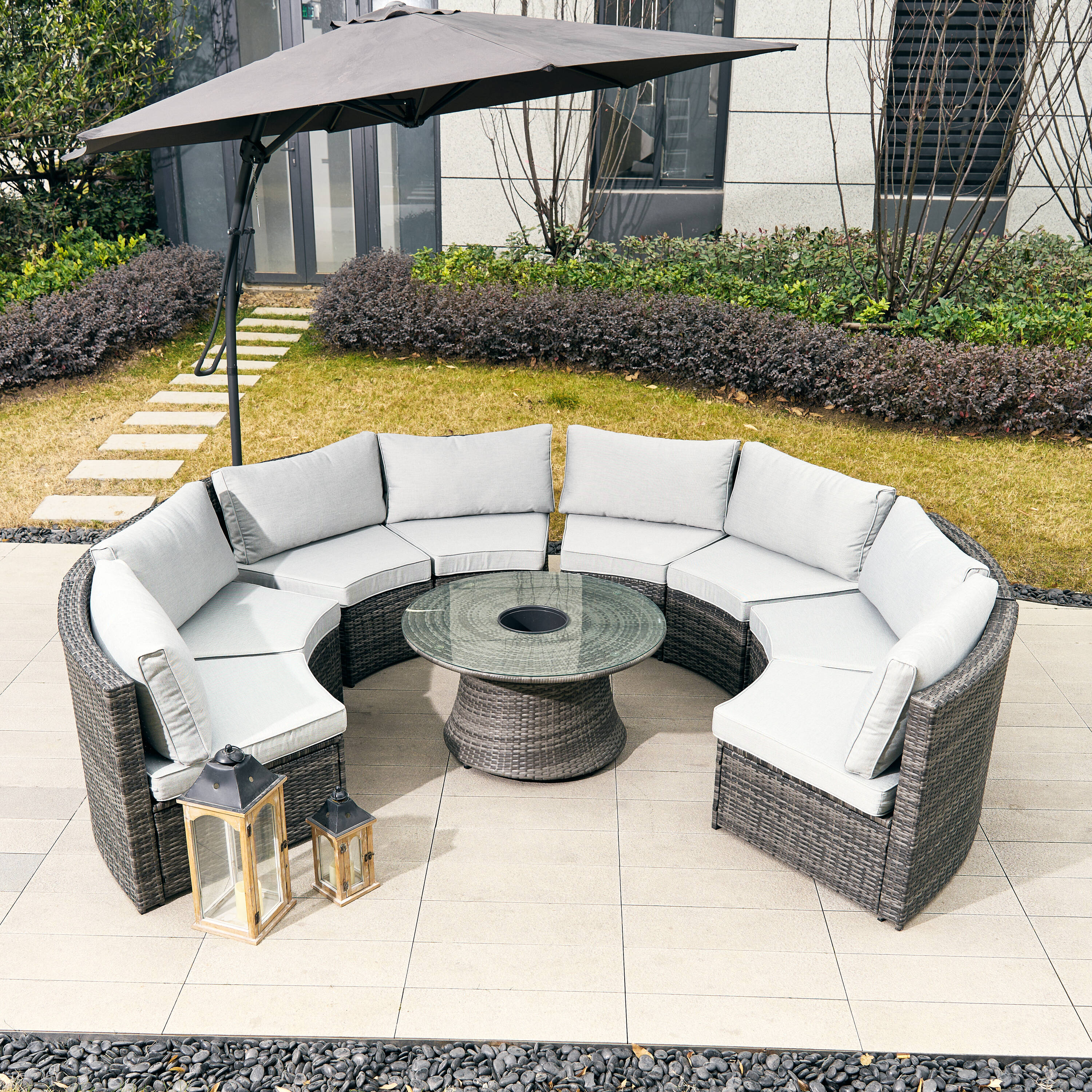 Direct Wicker DWS-1205B8SS&TA-G Patio-Conversation-Sets - View #3