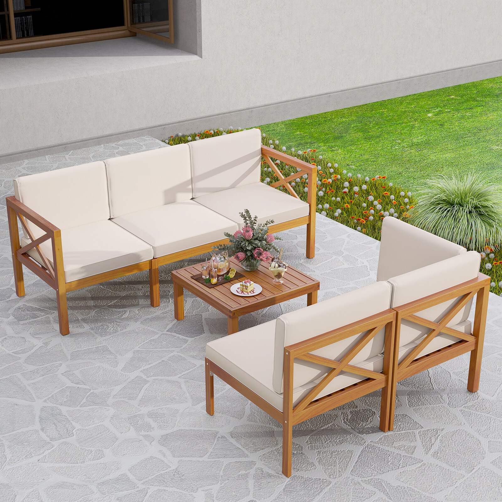 Slickblue D-CO-+HW09927WH Patio-Sofas-Daybeds - View #7