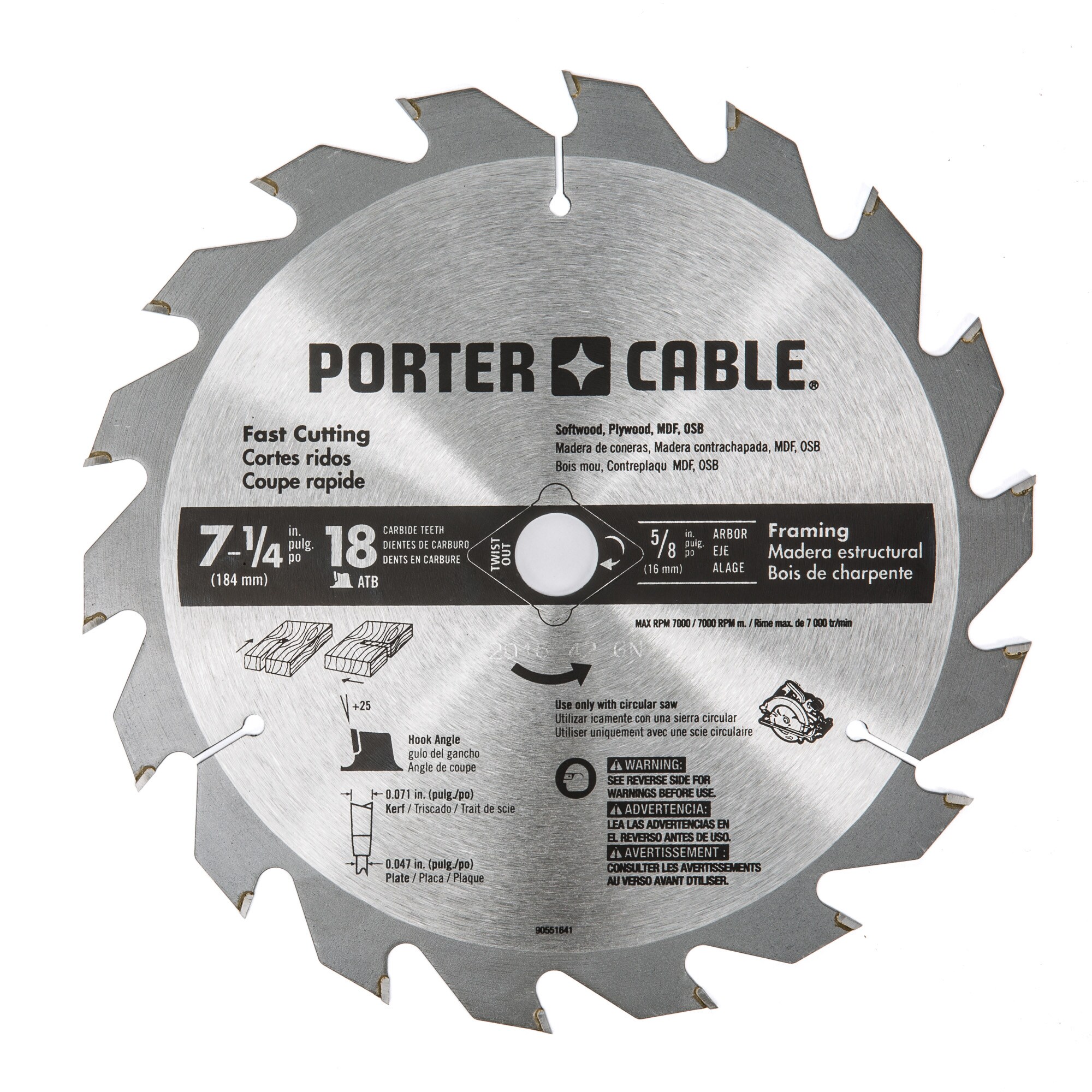 PORTER CABLE 15 Amp 7 1 4 in Corded Circular Saw at Lowes