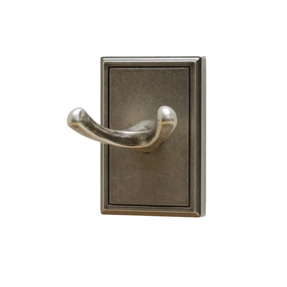 Residential Essentials 2503AP Hamilton Aged pewter Double -Hook Wall mount Towel Hook
