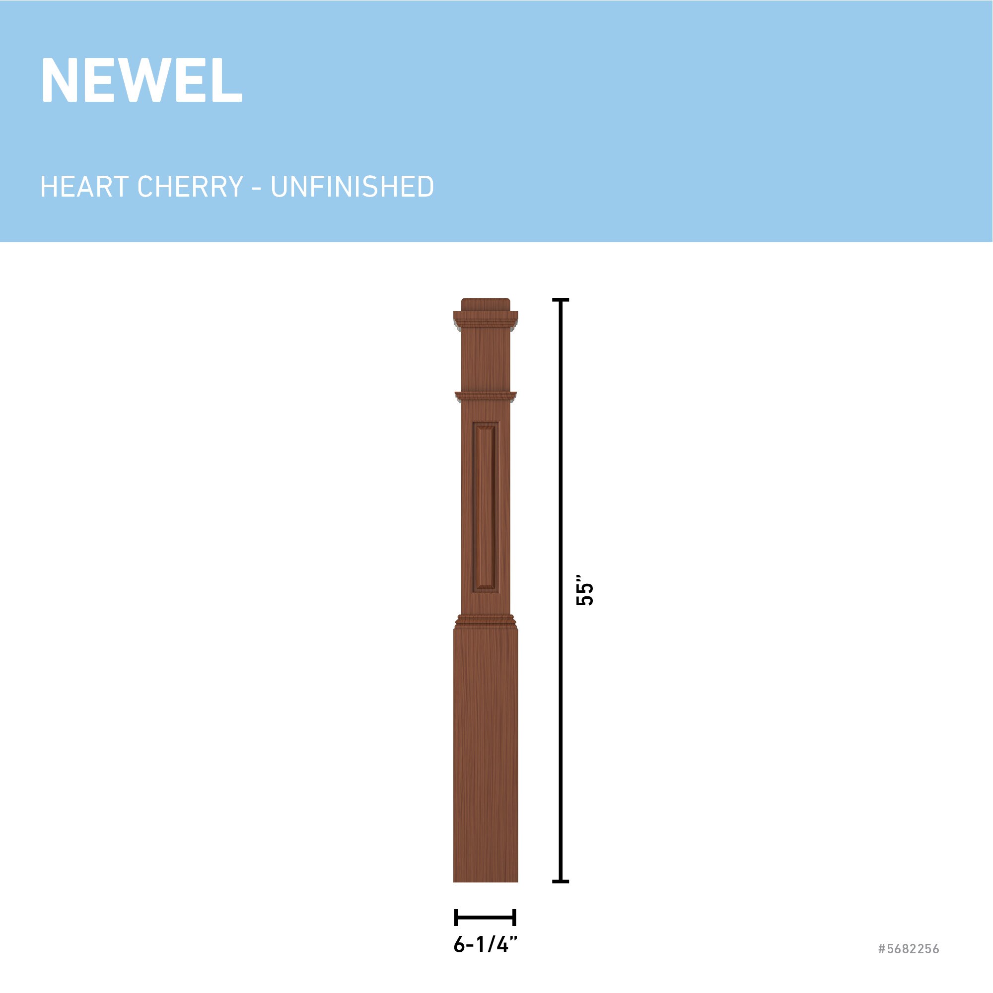 L.J. Smith Stair Systems LJRA-4091-HC Interior-Stairpart-Newel-Posts - View #3