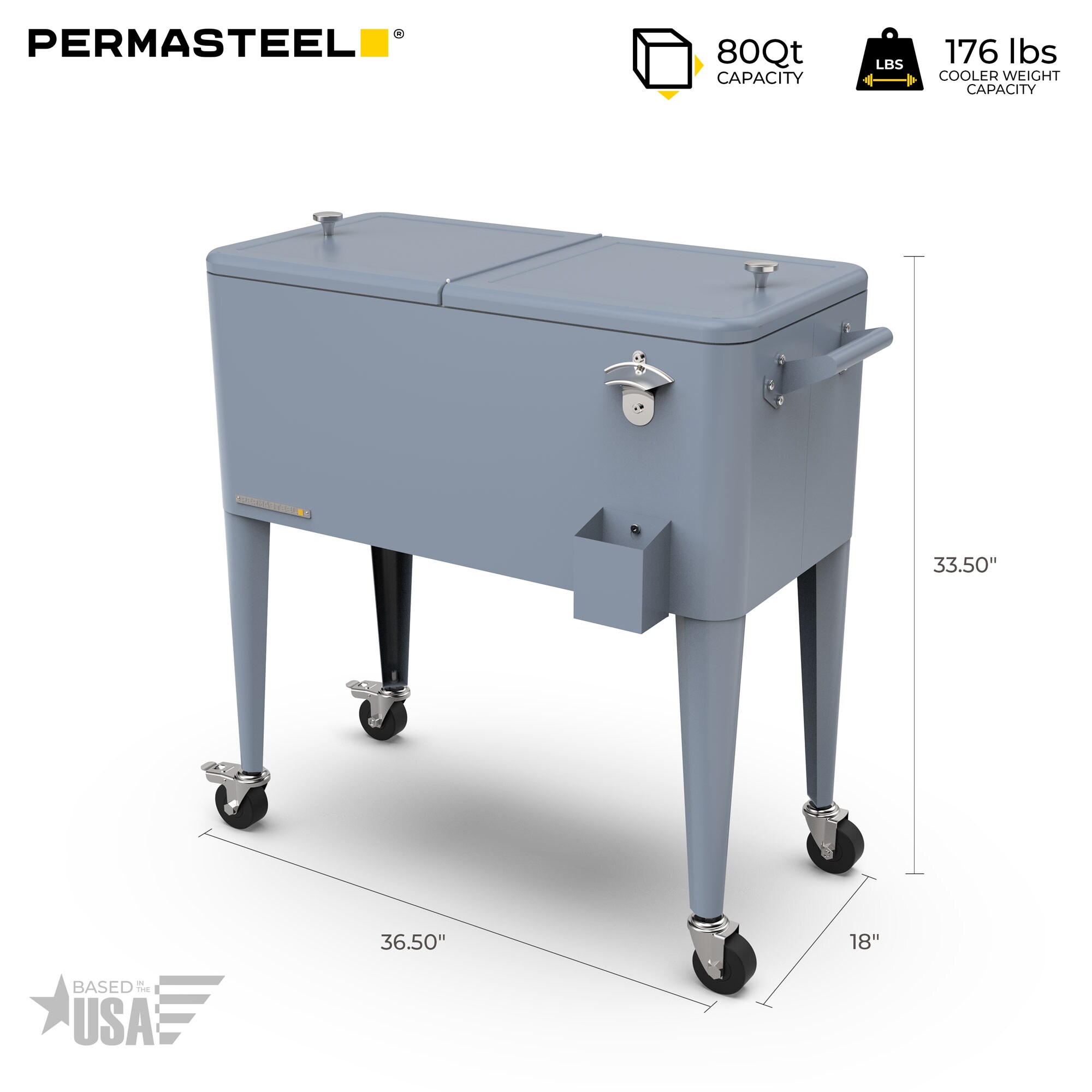 Permasteel PS-203 BLUE Beverage-Coolers - View #9