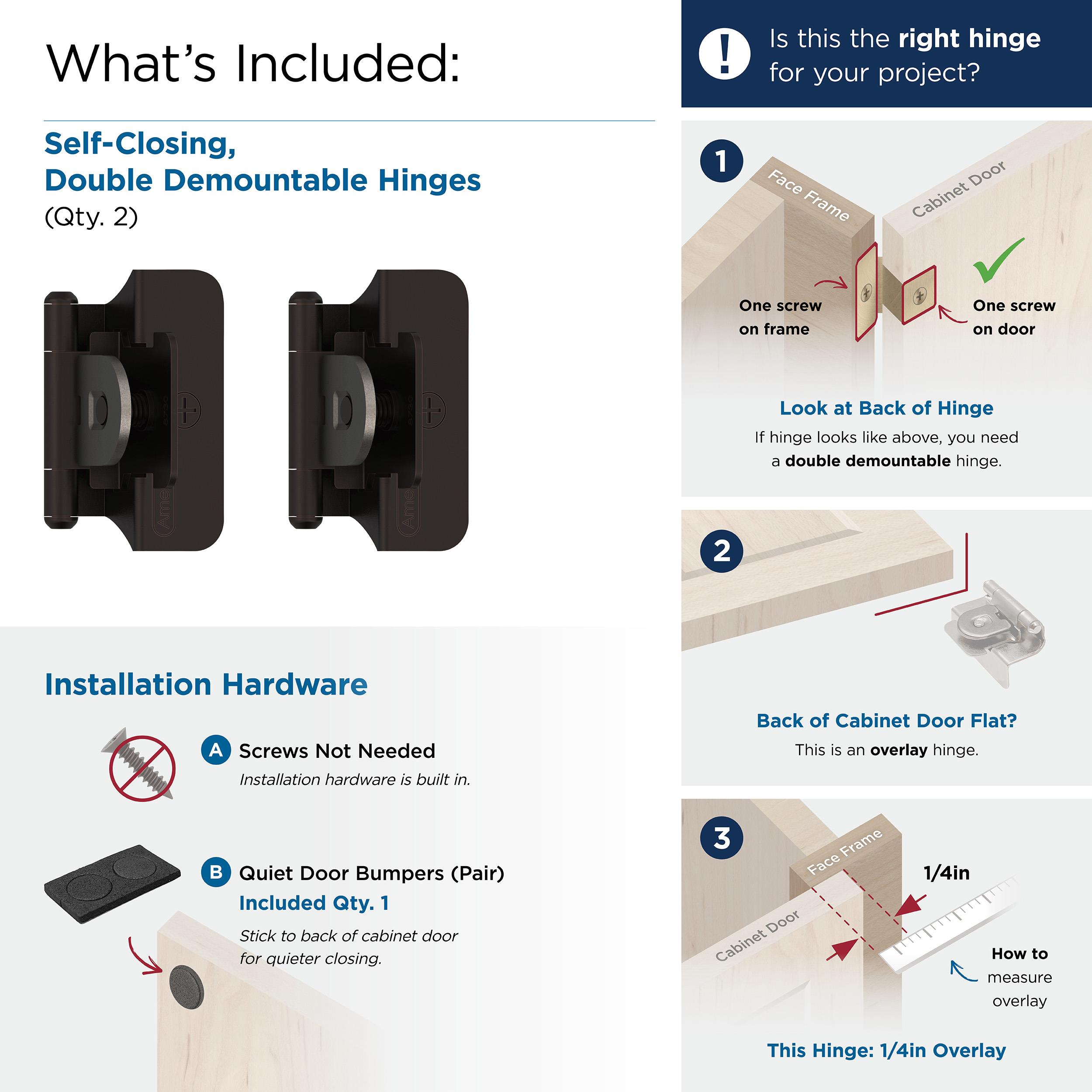Amerock BPR8701ORB Cabinet-Hinges - View #6