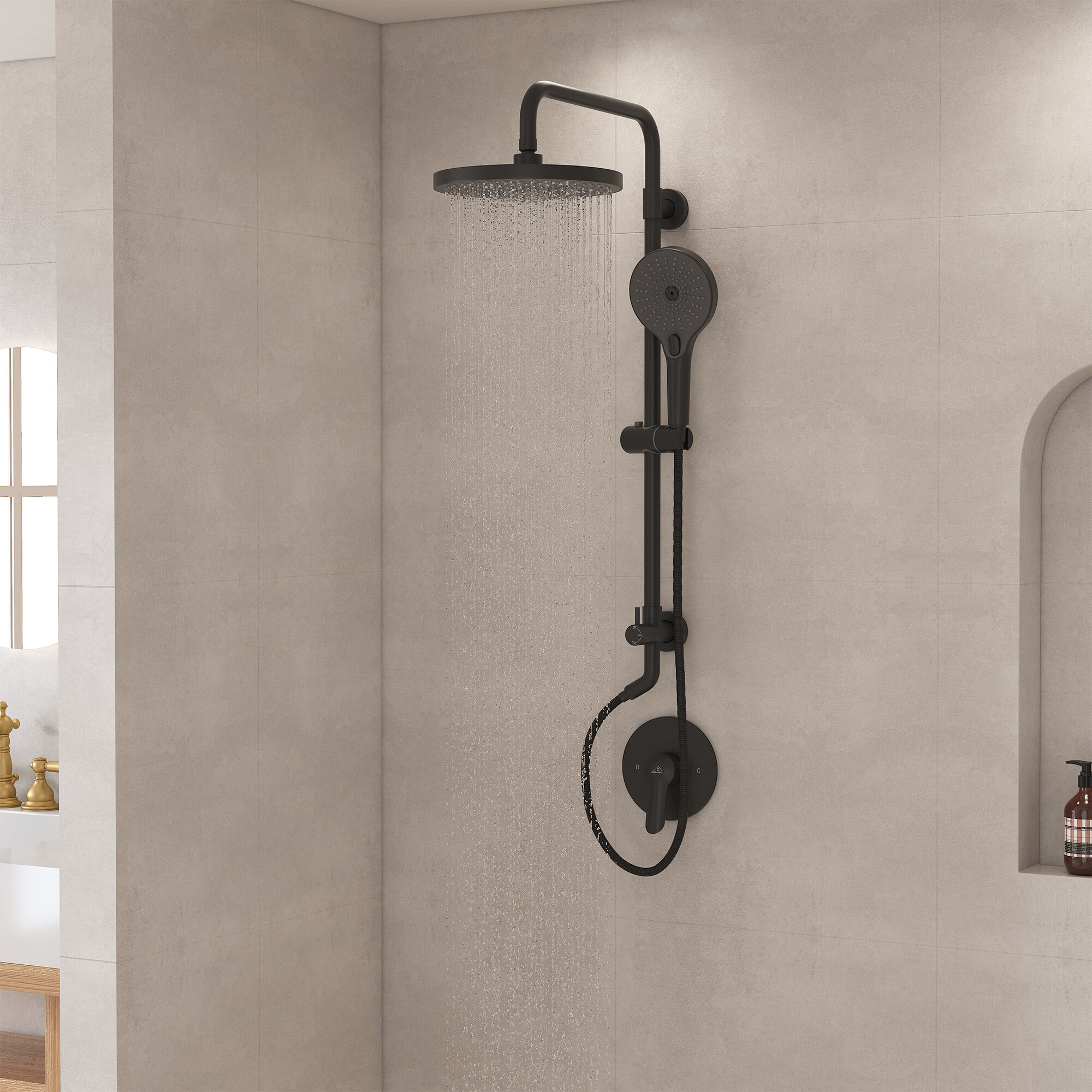 CASAINC CS3623-10BG Showerhead-Bar-Panels - View #2
