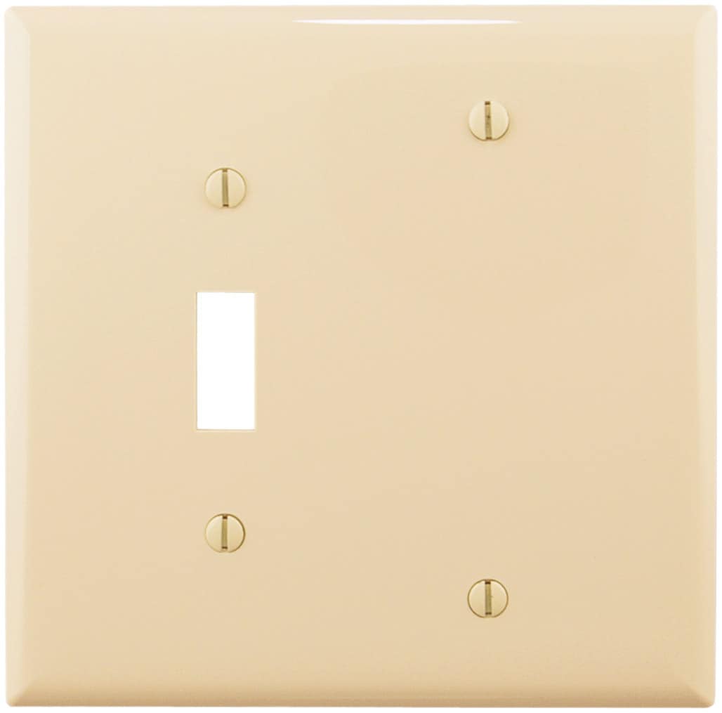Eaton PJ113V 2 -Gang Ivory Nylon Wall Plate
