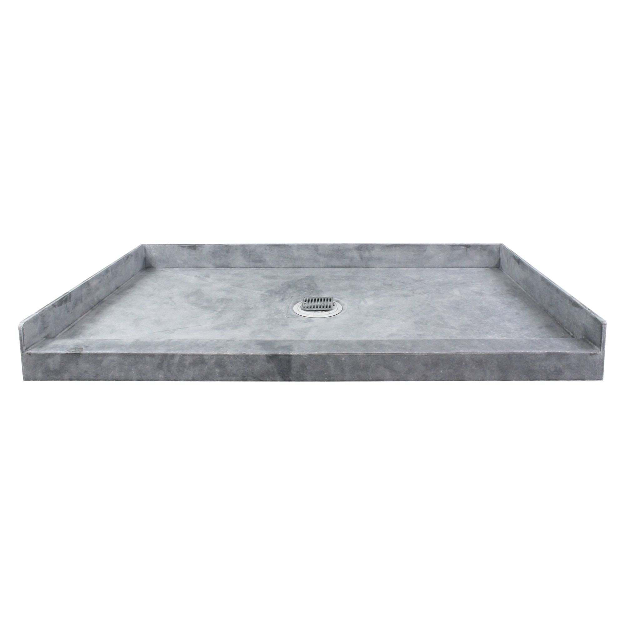 Transolid FTT6030C Ready Tile 30-in W x 60-in L Center Dark Grey Single Threshold Rectangle Shower base 3-in H Threshold