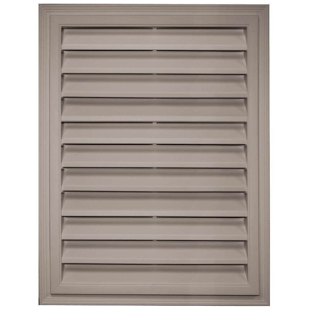 Builders Edge 120061824008 18-in x 24-in Clay Rectangle Vinyl Gable Louver Vent