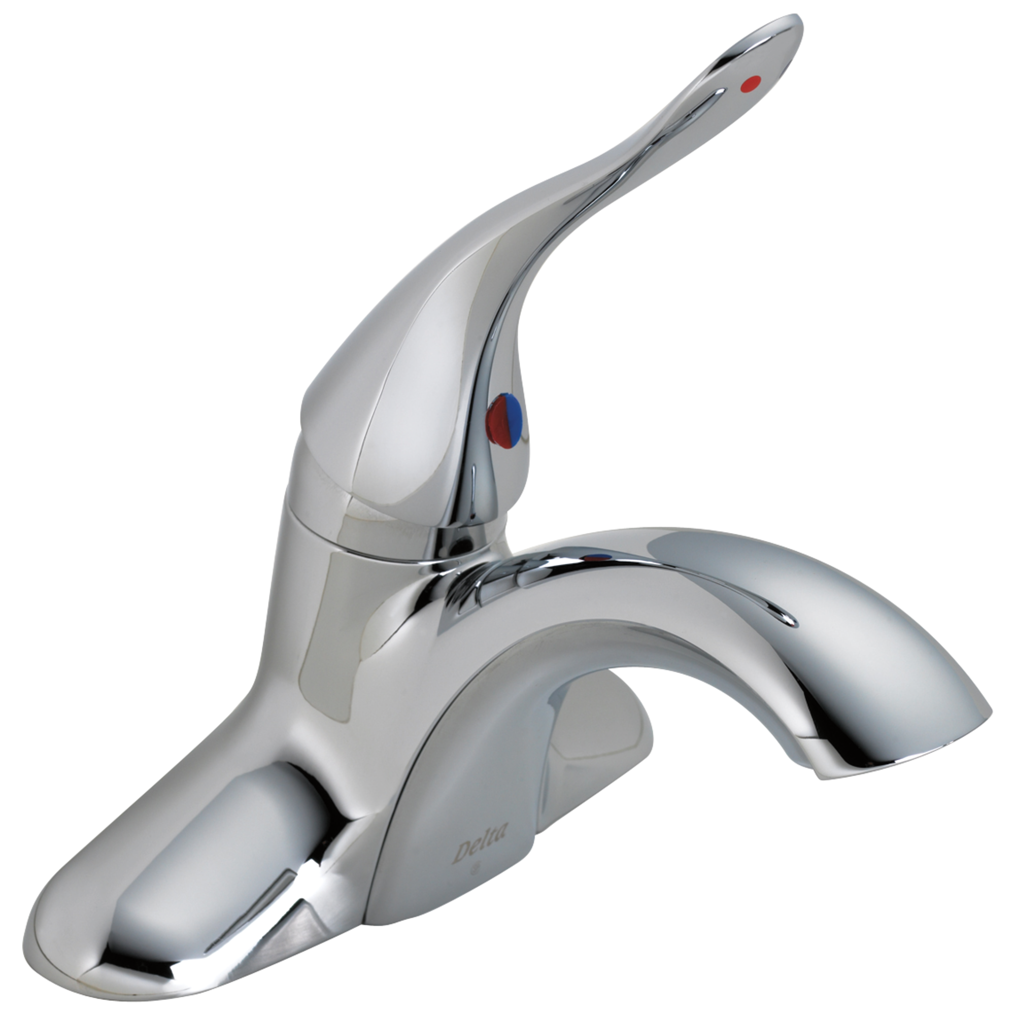 Commercial Chrome 4-in centerset 1-handle WaterSense Bathroom Sink Faucet | - Delta 511LF-HGMHDF
