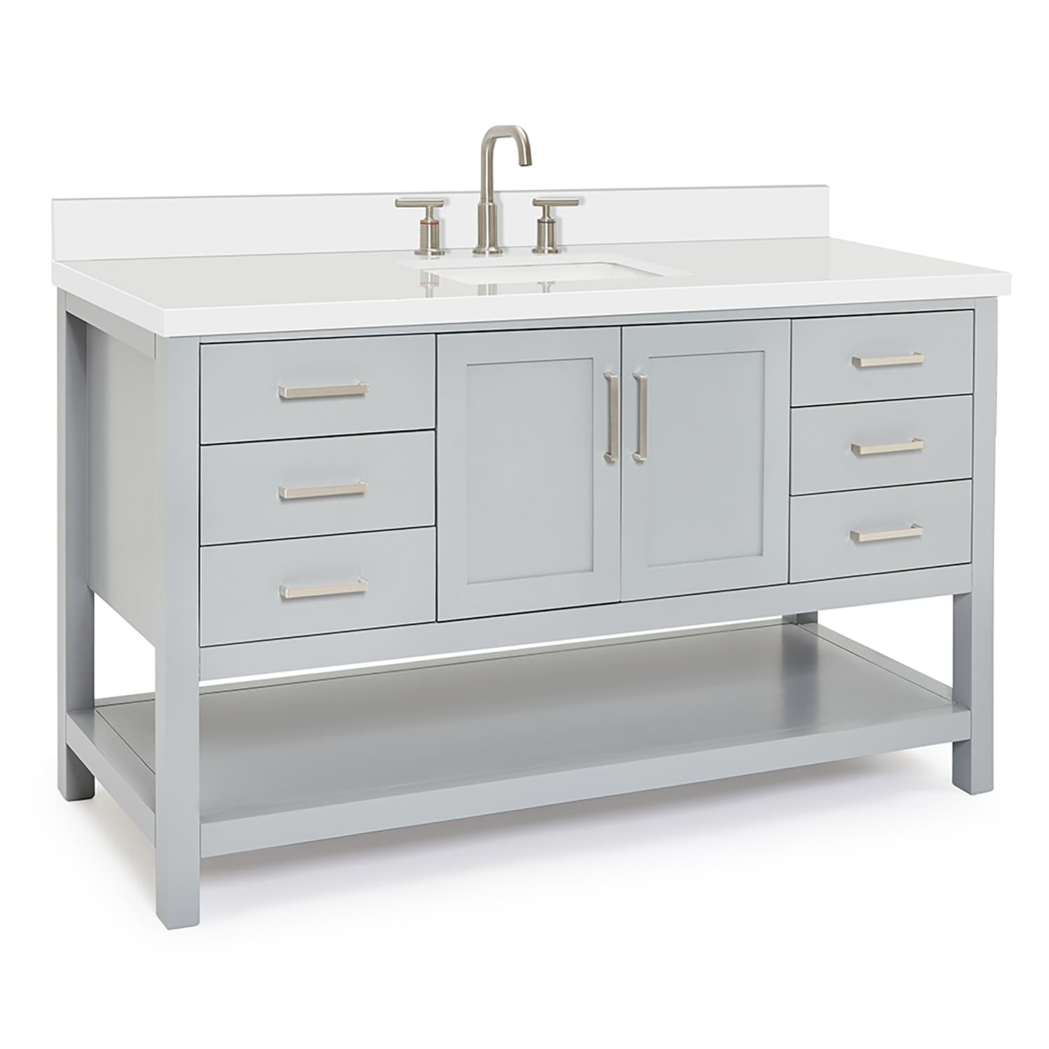 ARIEL S061SWQRVOGRY Bath-Vanity-Combo - View #7
