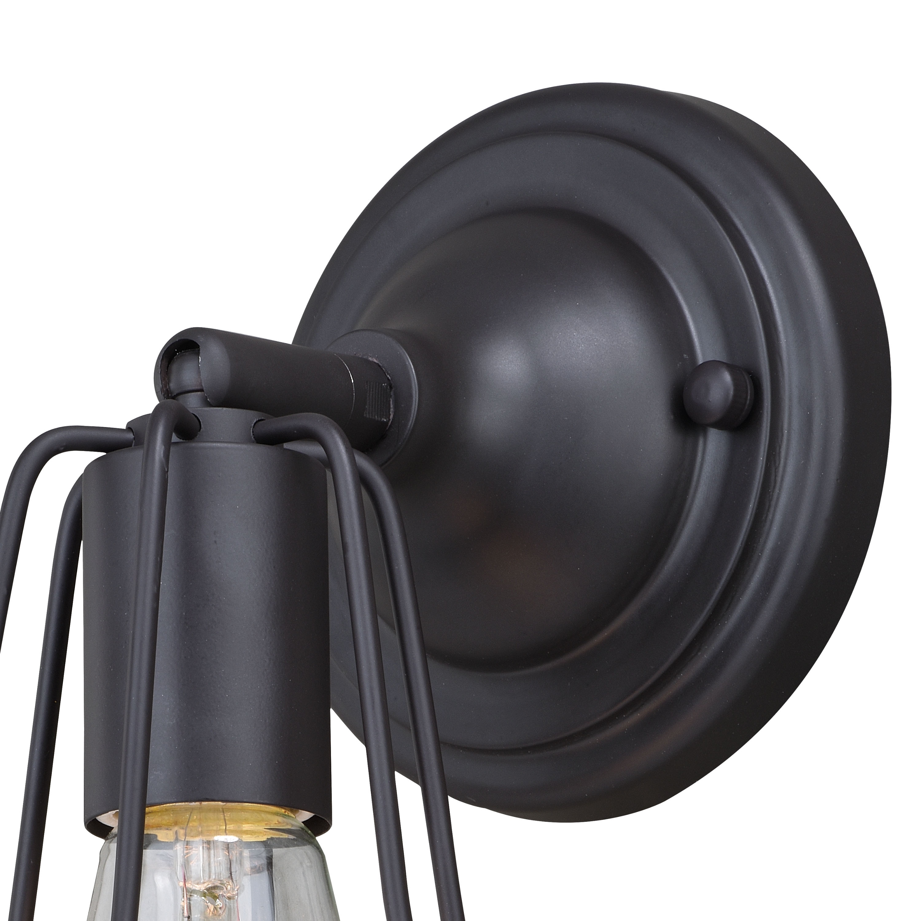 Clybourn Industrial Cage 1-Light Vanity in Oil Rubbed Bronze
