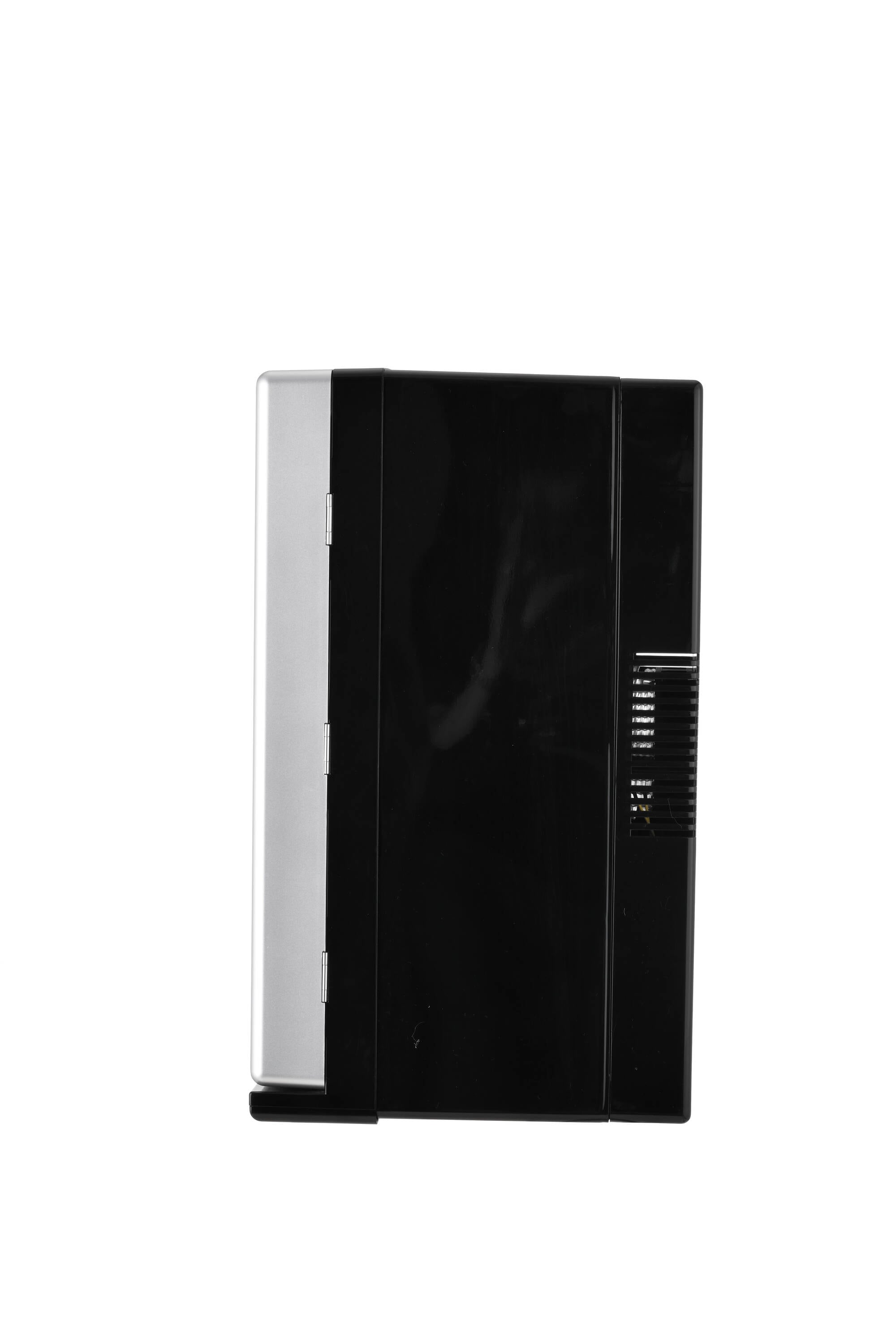 Compact Stainless Steel Mini Beverage Fridge with Glass Door