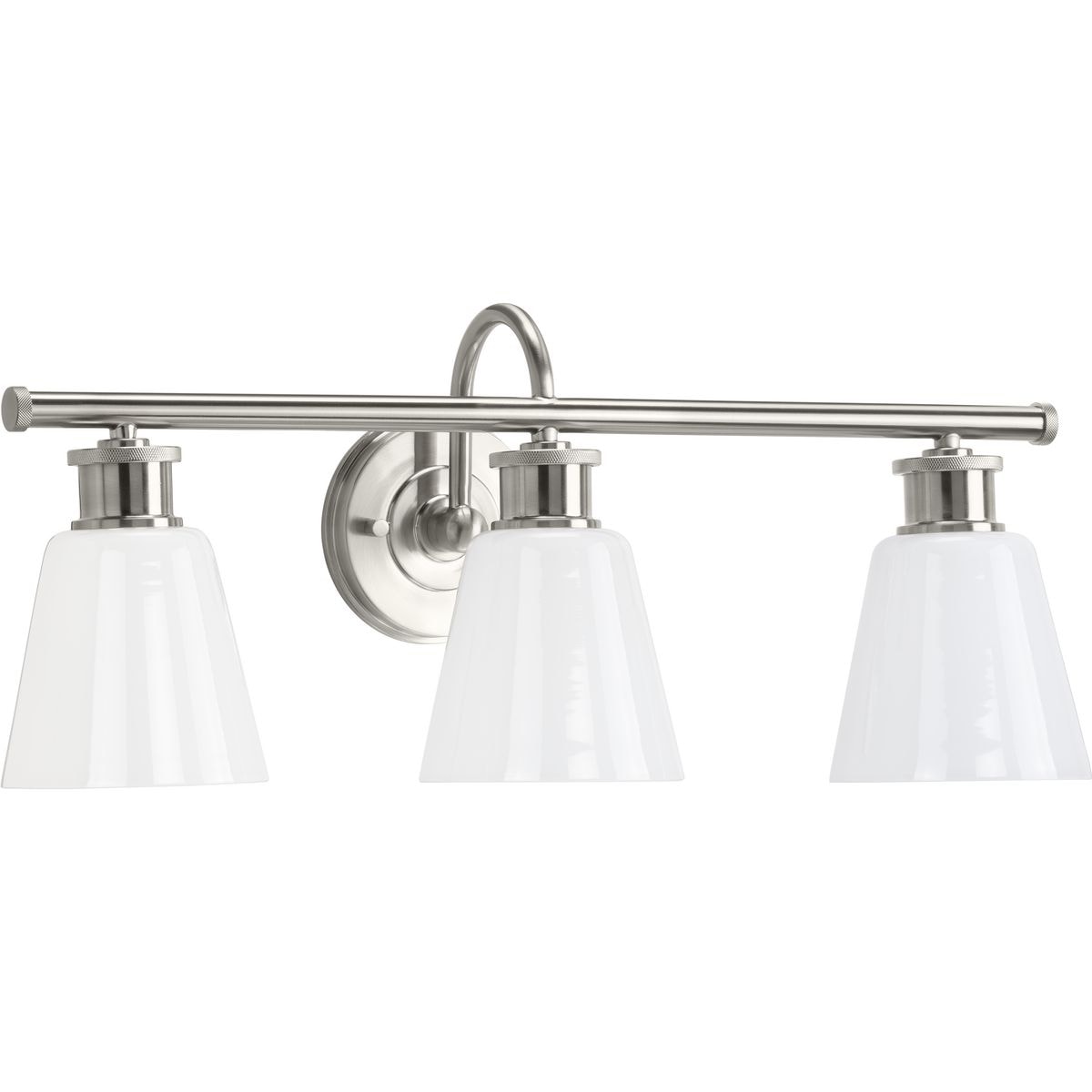 Progress Lighting P300316-009 Ashford 24-in 3 -Light Brushed Nickel Coastal Vanity light