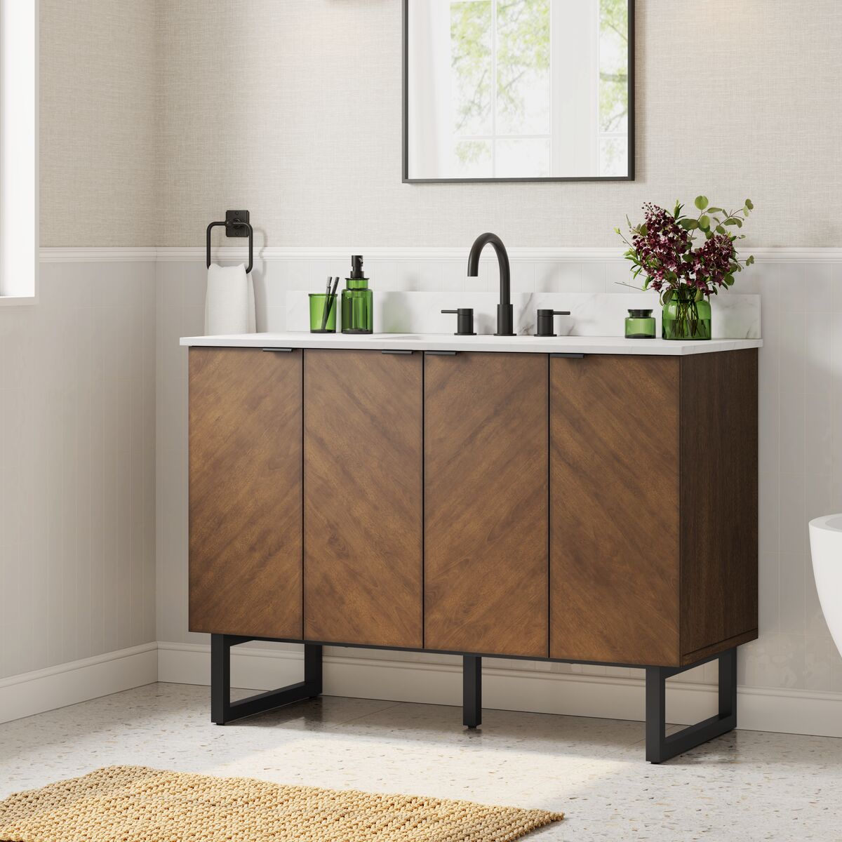 allen + roth LWSE48VBR Bath-Vanity-Combo - View #2