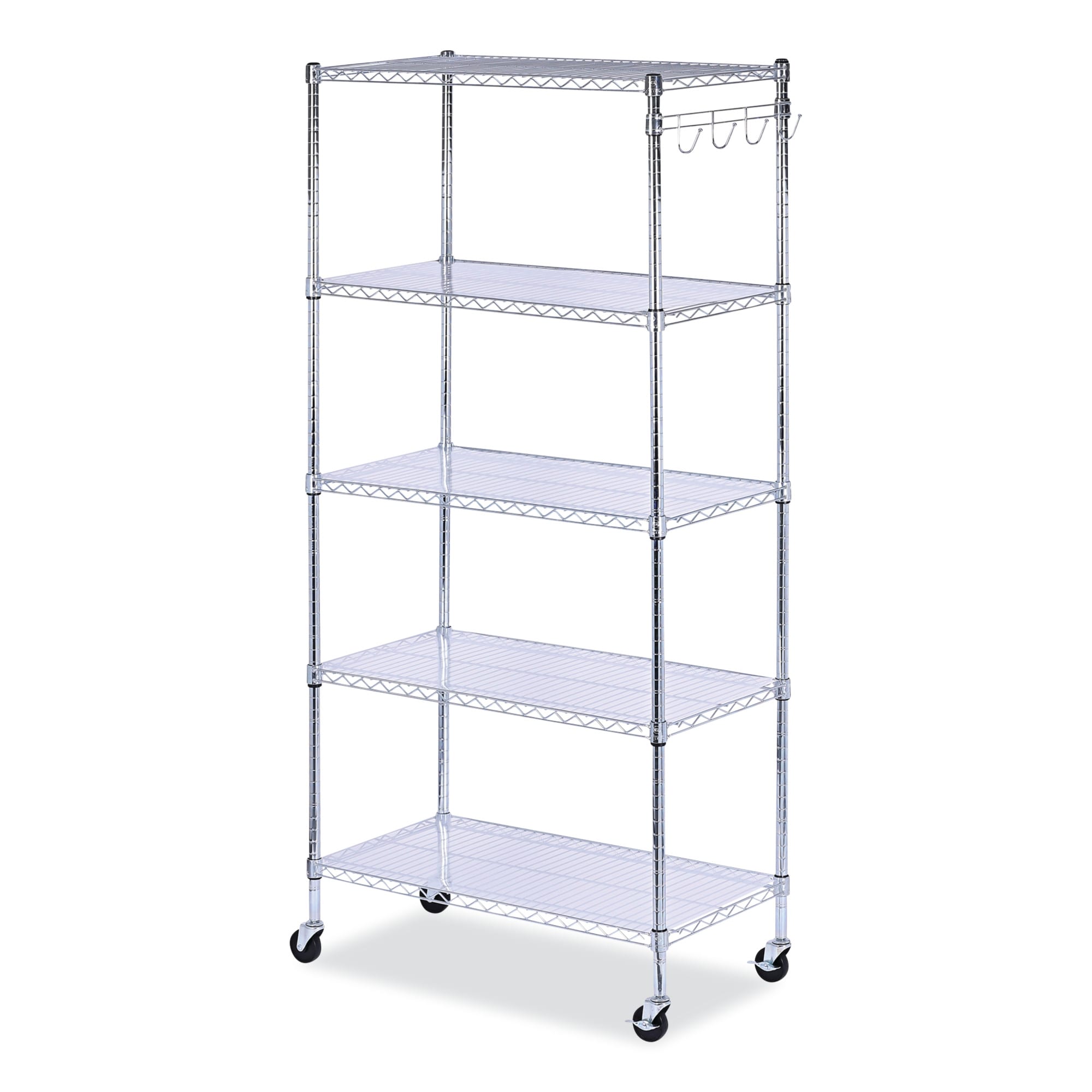 Alera ALESW653618SR Steel 5-Tier Utility Shelving Unit (36-in W x 18-in D x 72-in H) Silver, (600-lb Capacity Per Shelf)