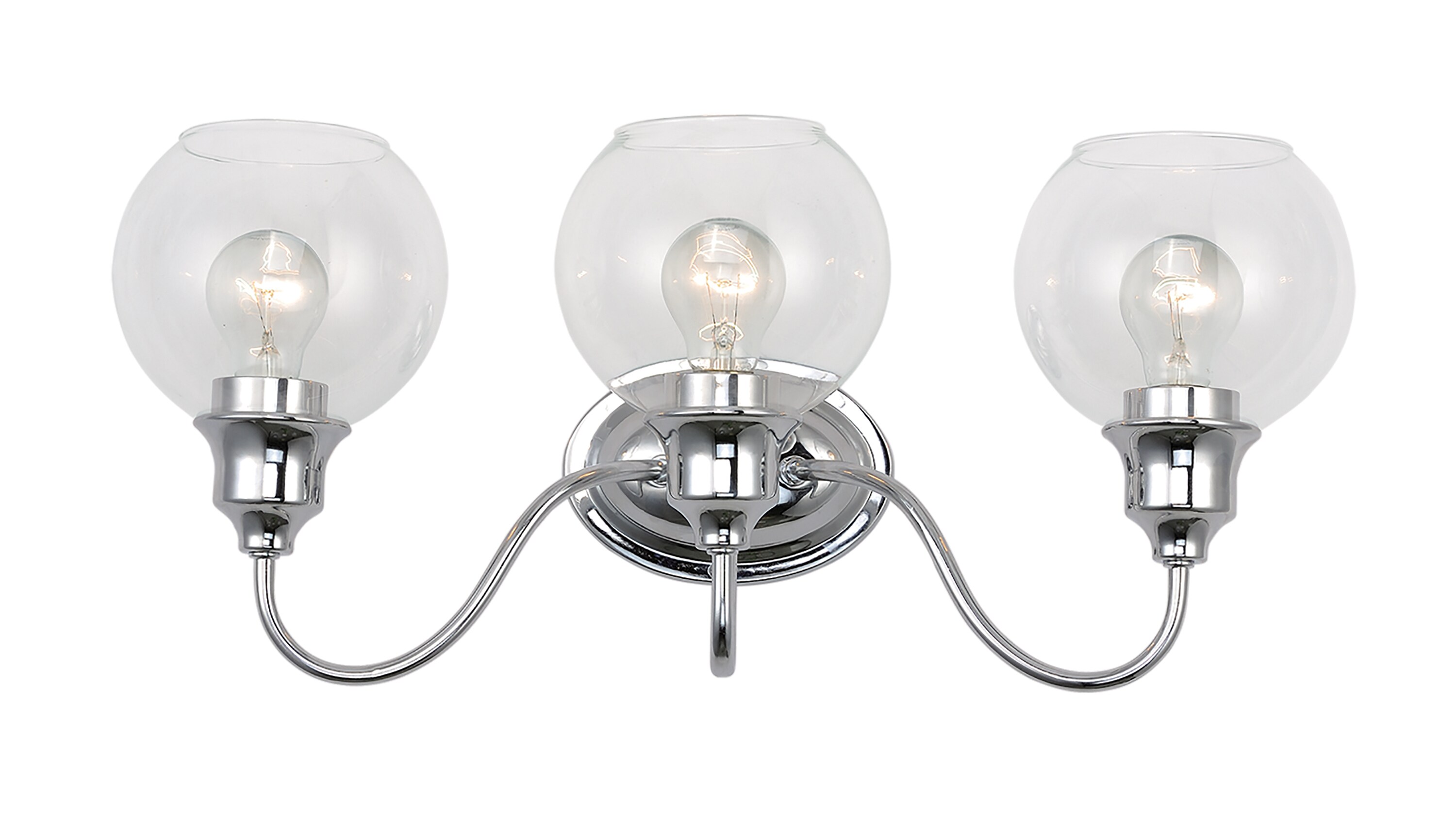 Maxim Lighting 1113CLPC Ballord 22-in 3 -Light Polished Chrome Transitional Vanity light