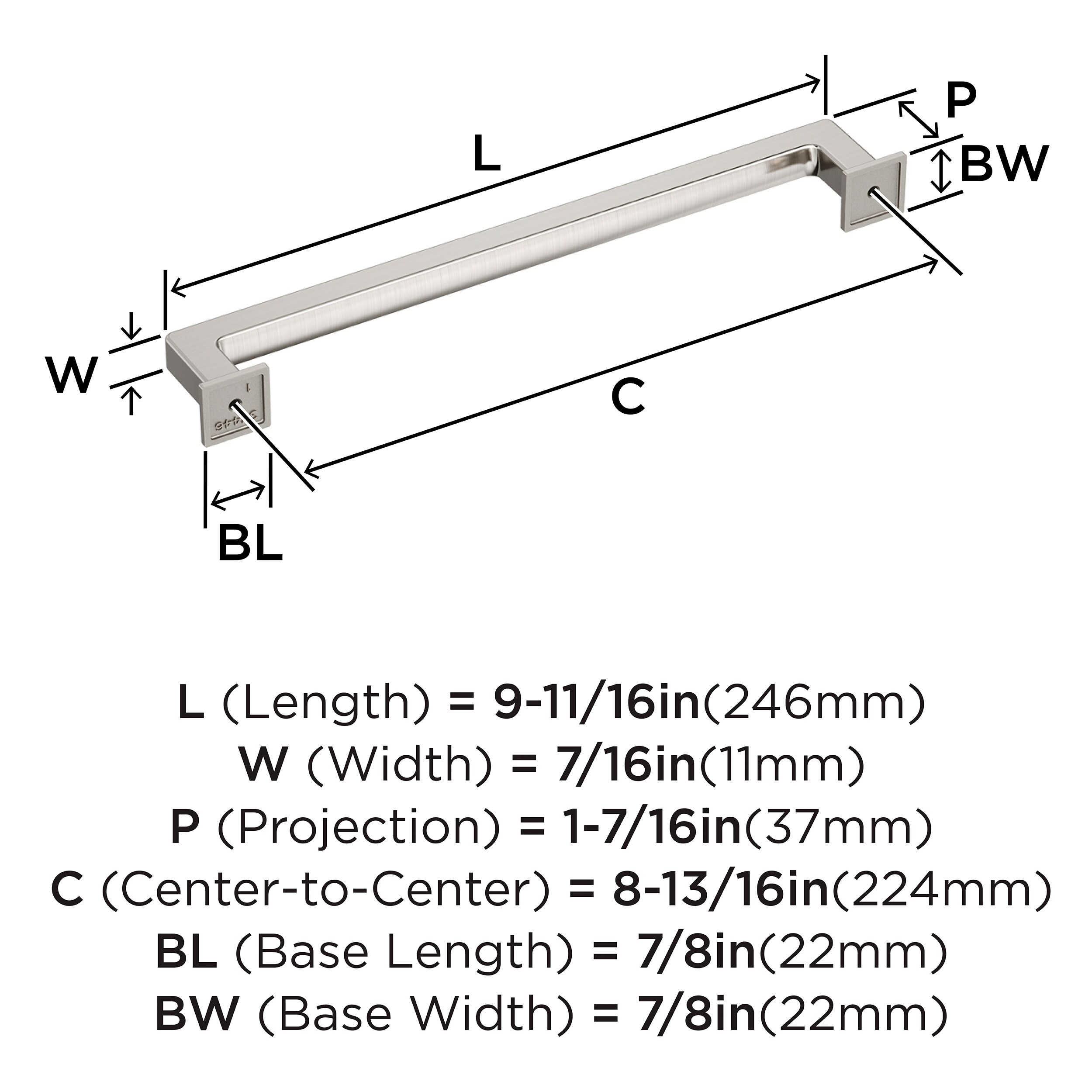 Amerock BP37446G10 Cabinet-Pulls - View #4