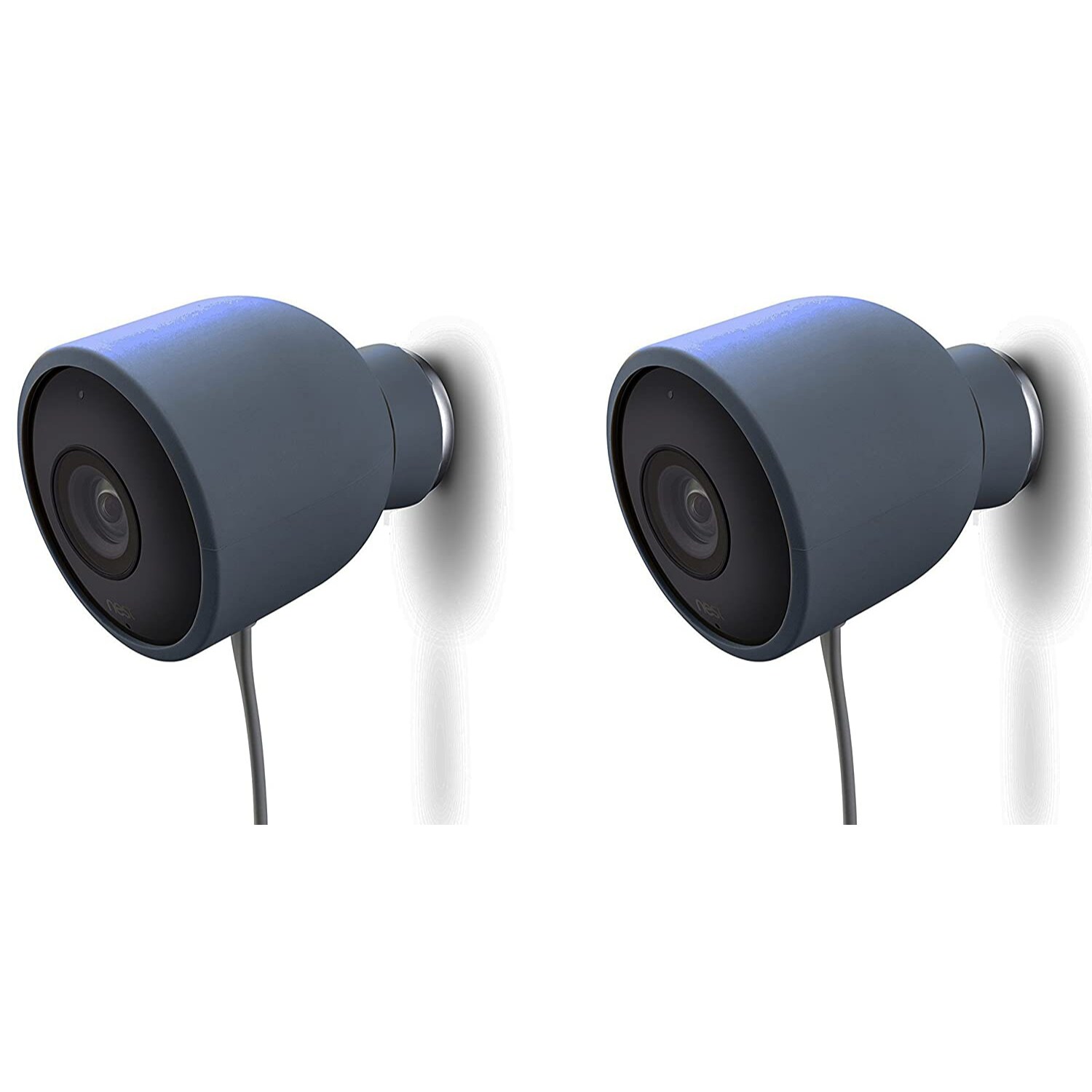 Wasserstein 4897080220390 Google Nest Cam Outdoor Smart Security Blue Camera Skin (2-Pack)