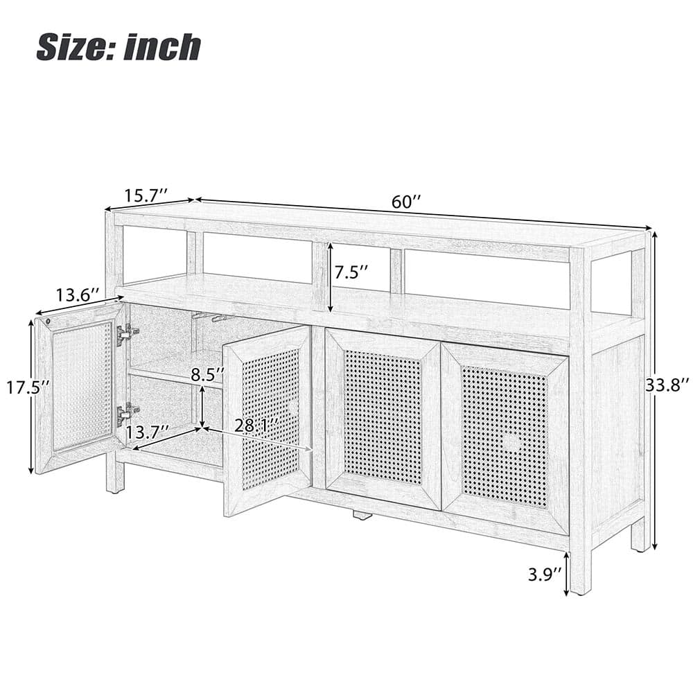 JUJABU DINCABINET-3 Dining-Kitchen-Storarge - View #6