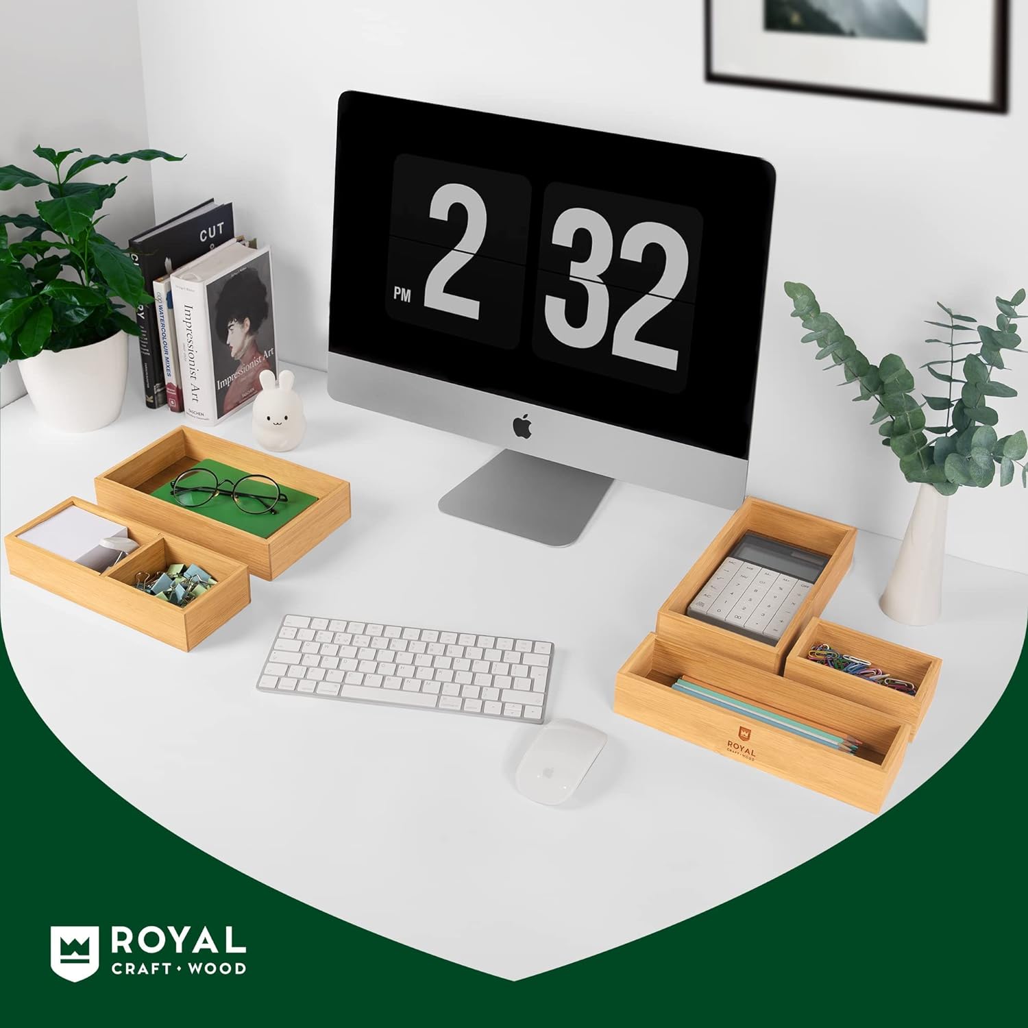 Royal Craft Bamboo 5-Piece Storage Box Set