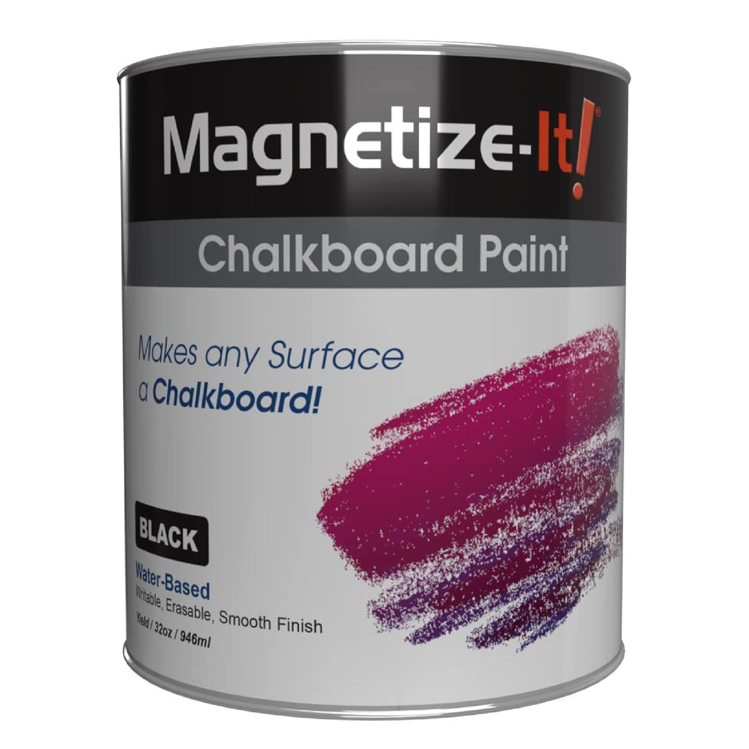 Magnetize-It! Magnetic Paint and Primer Black Water-based Magnetic Paint  (1-quart) in the Craft Paint department at