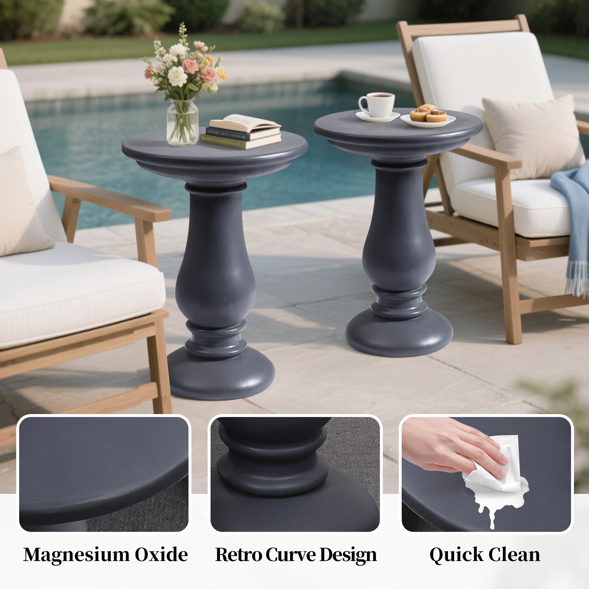 UPHA PL-BZRO-DK-2PC End-Tables - View #3