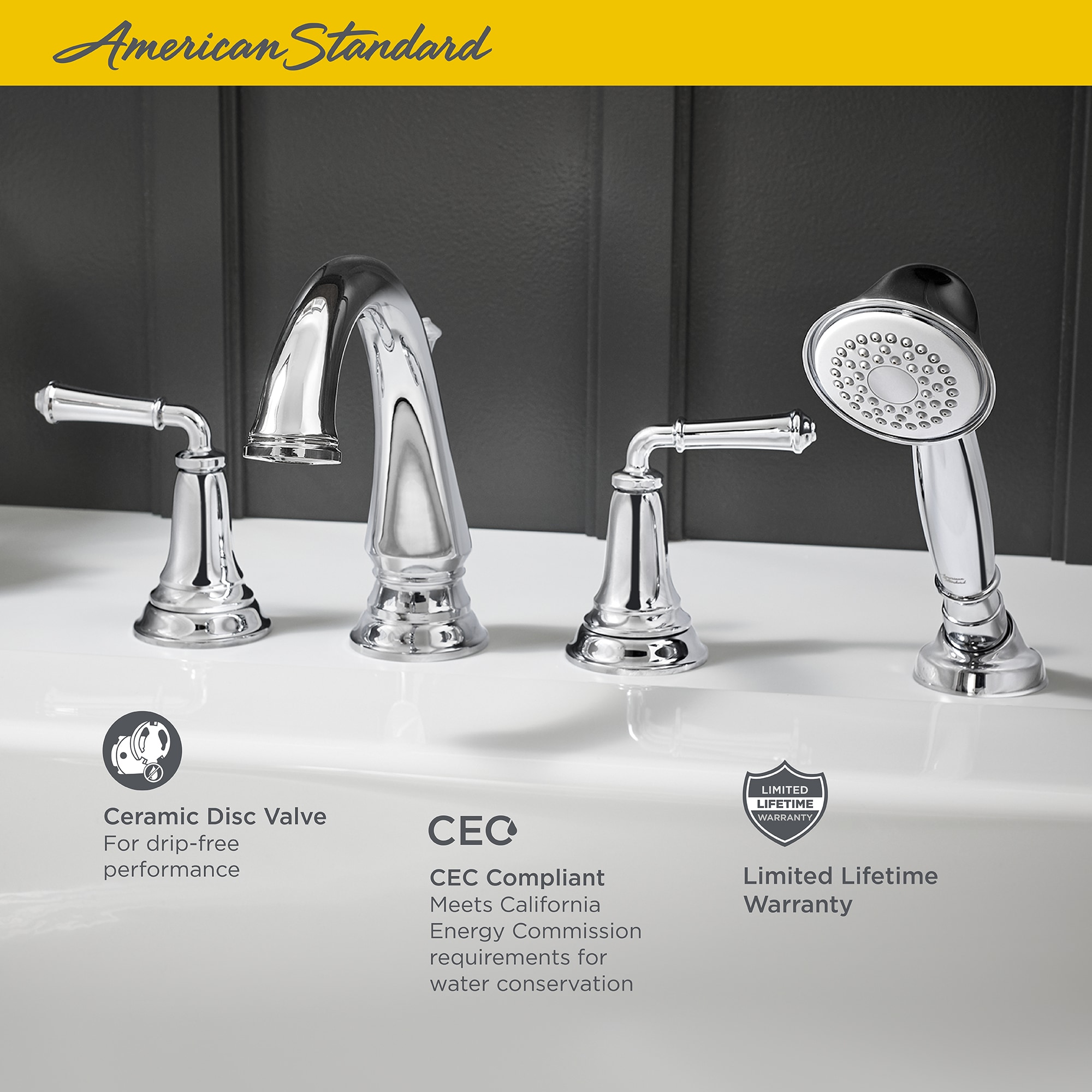 American Standard T052901.013 Roman-Tub-Faucets - View #5