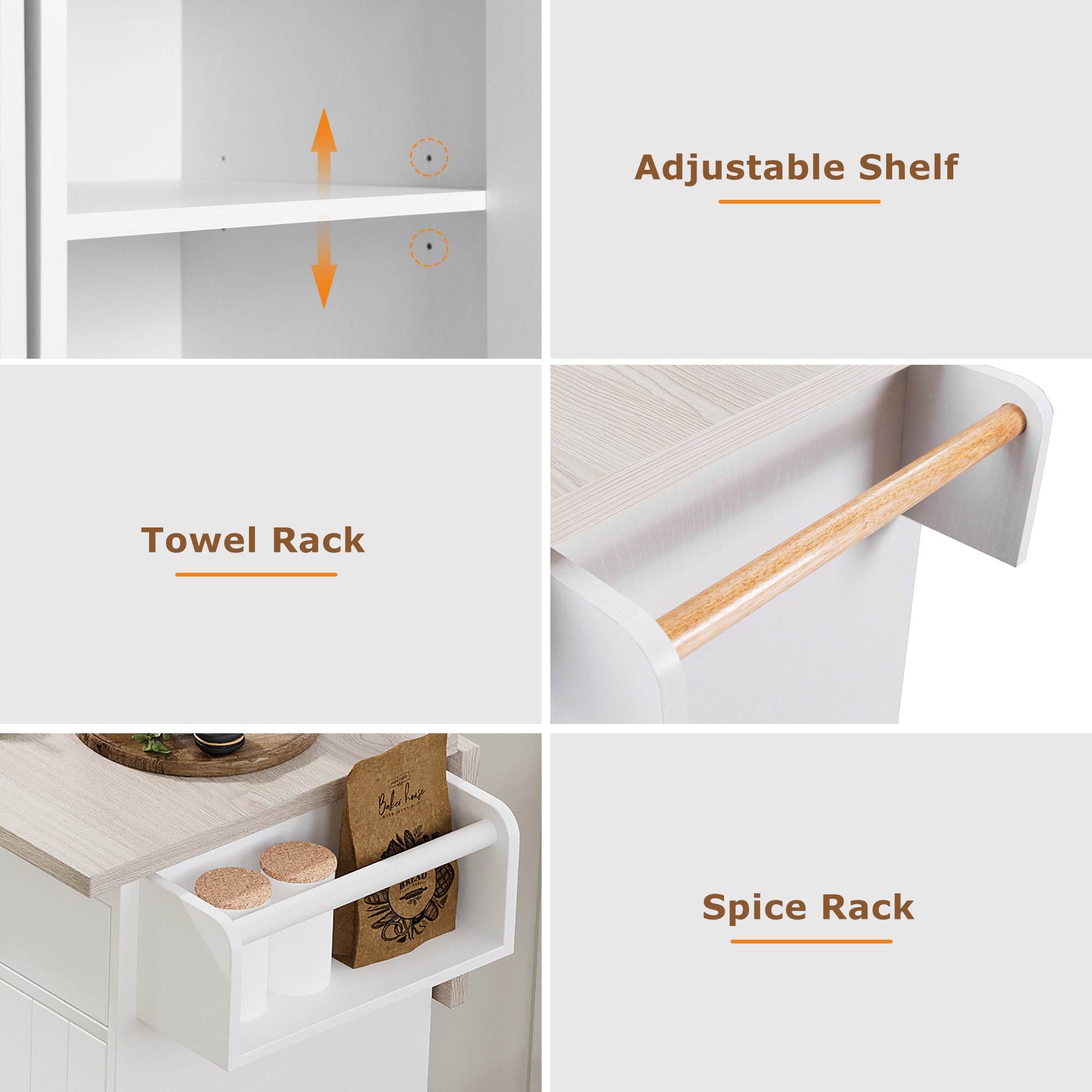 Kahomvis KK-QPO2-AAW Kitchen-Furniture - View #10