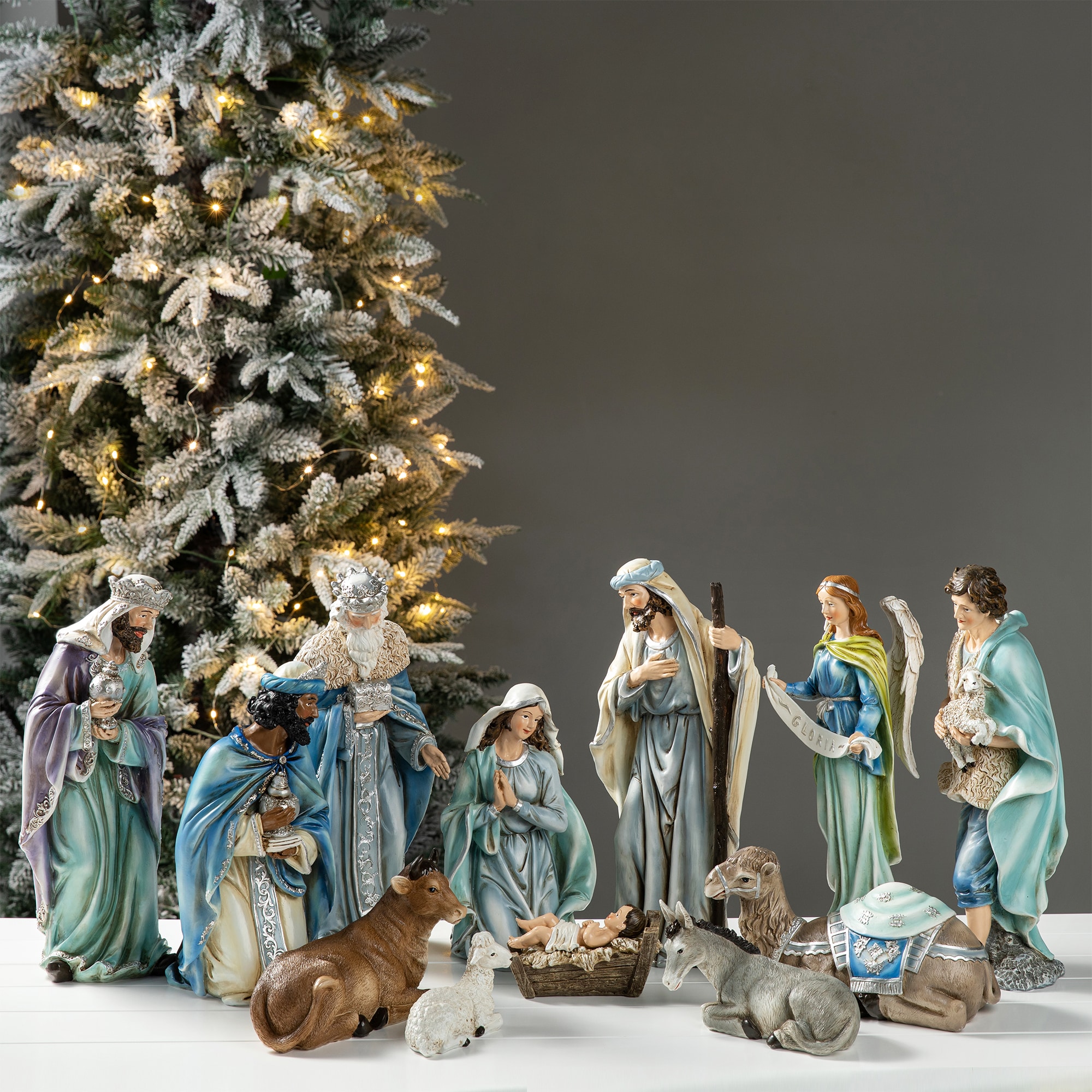 Glitzhome 2030700001 Table-Christmas-Decorations - View #2