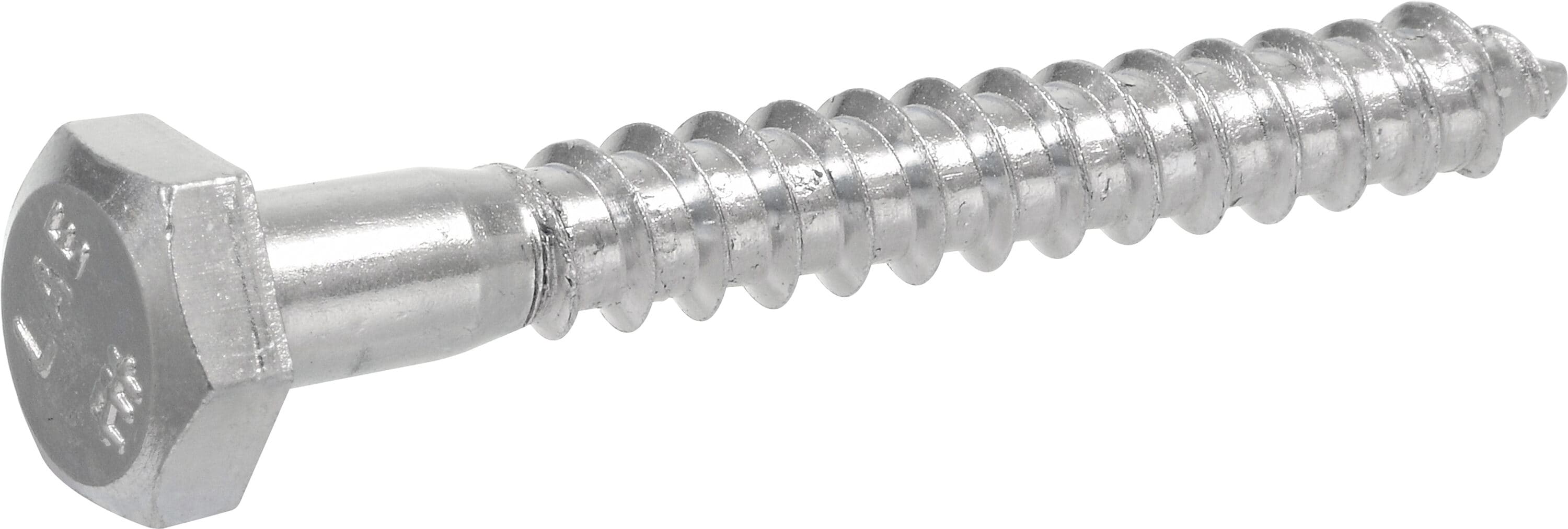 Hillman 1/2-in x 4-1/2-in Zinc-Plated Hex-Head Interior Lag Screws in the Lag  Screws department at