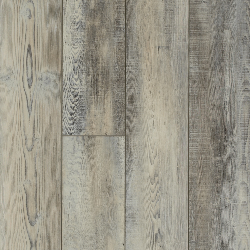 Shaw LX92800598 Parallax HD Plus Dazzling Gray Wood look 20-mil x 7-in W x 48-in L Waterproof and Water Resistant Interlocking Luxury Vinyl Plank Flooring ( 18.91-sq ft Carton )