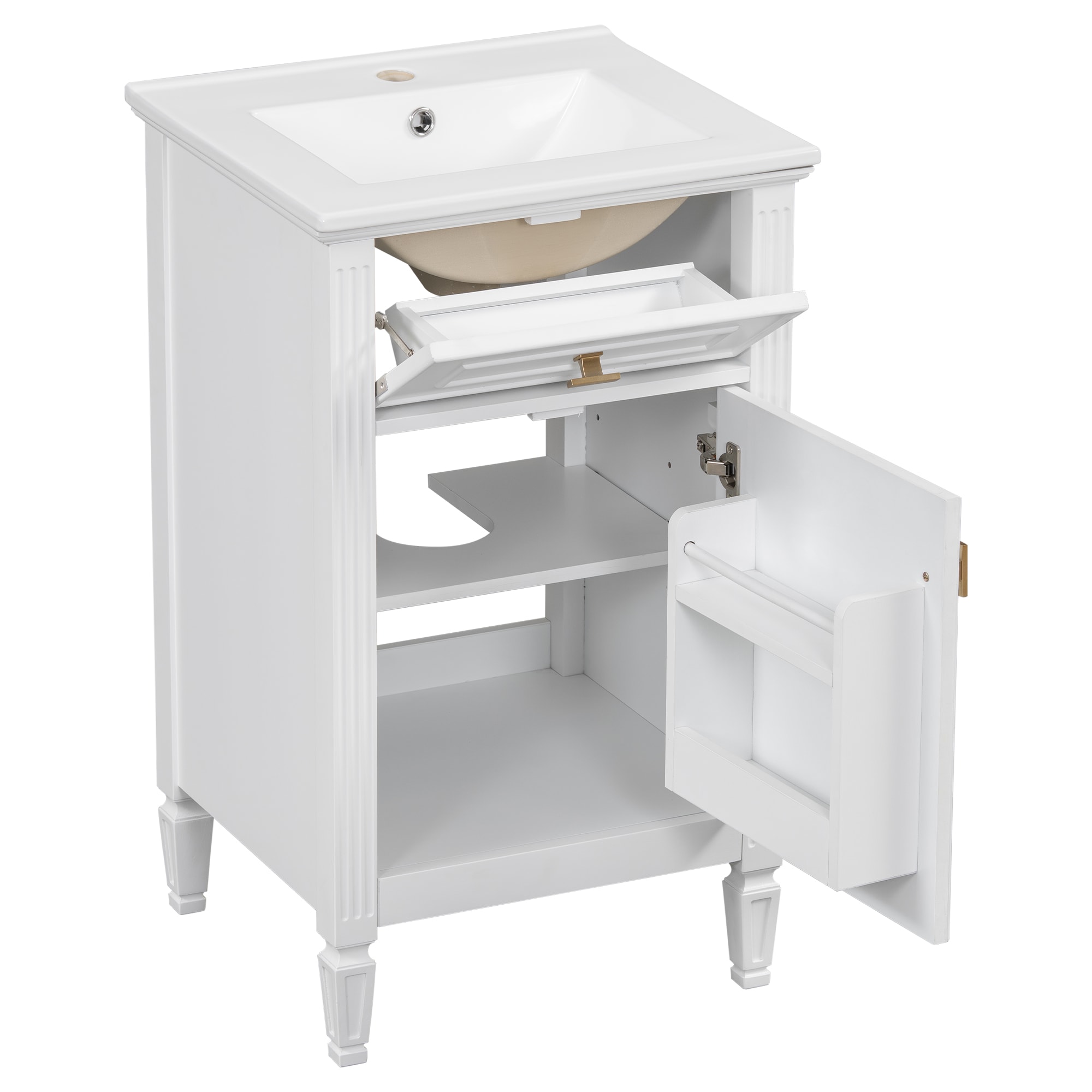 WELLFOR WA918DH Bath-Vanity-Combo - View #4