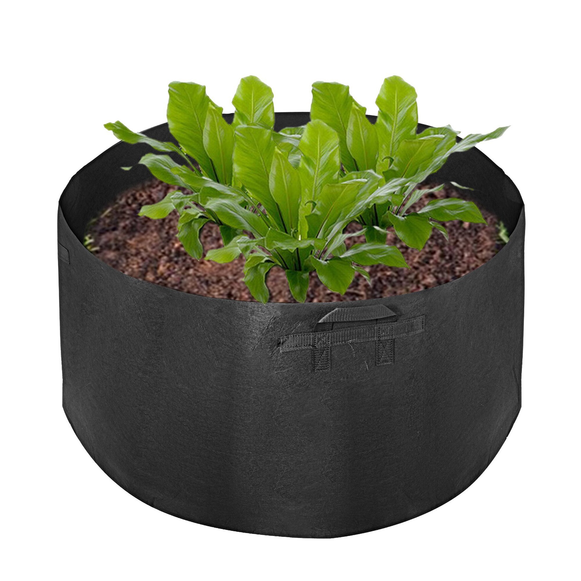 AHIOU HOME ZAAHD-HGD3CWPP 12 -Pack Round 20.1-in W x 20.1-in H x 20.1-in D Black Fabric Contemporary/Modern Indoor/Outdoor Grow bag