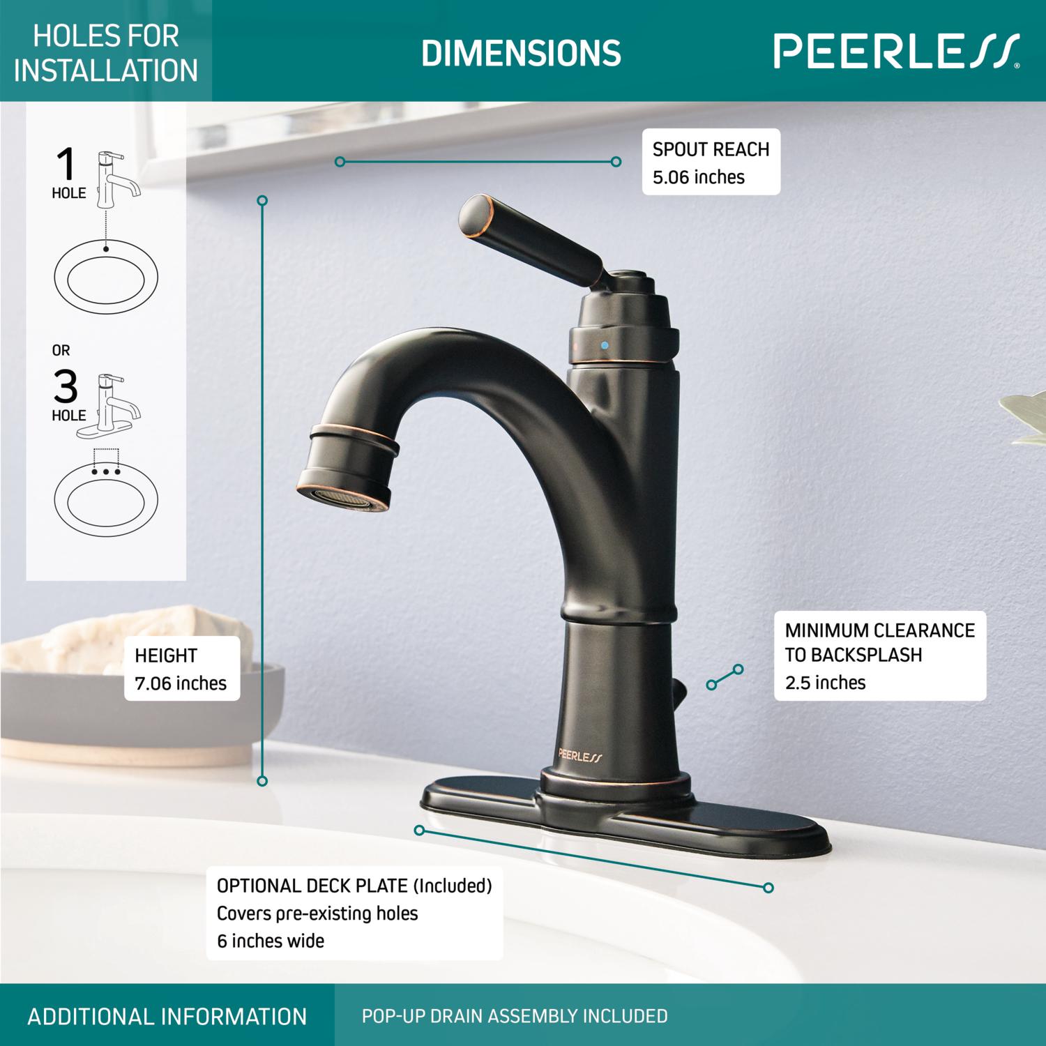 Peerless P1523LF-OB-M Lavatory-Faucets - View #3